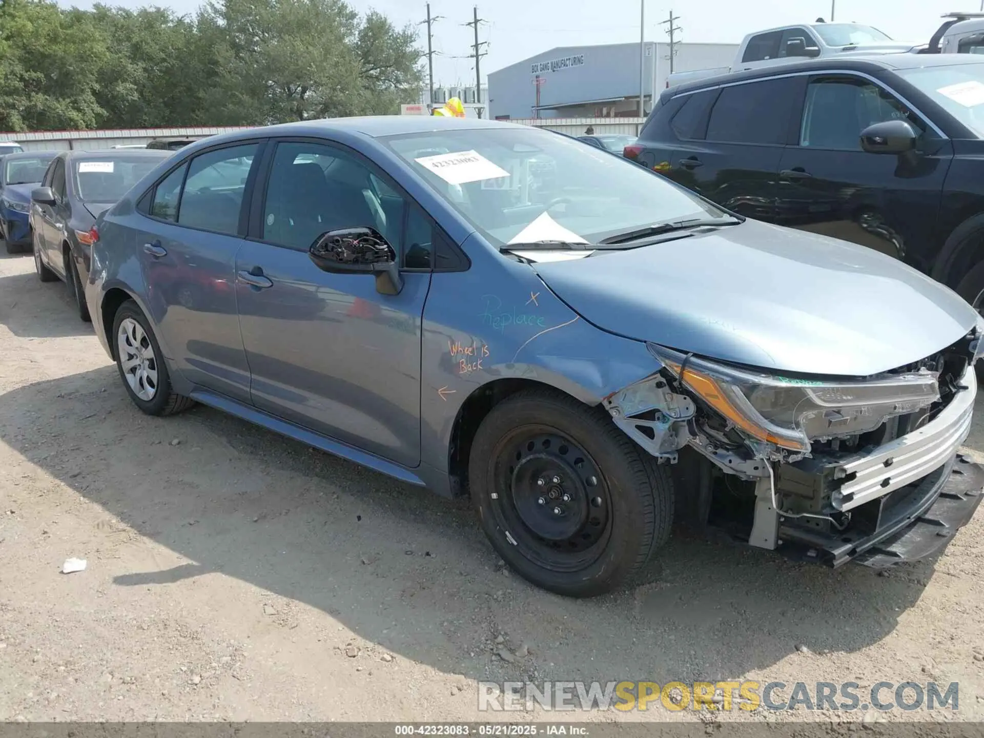 1 Photograph of a damaged car 5YFB4MDE2SP242937 TOYOTA COROLLA 2025