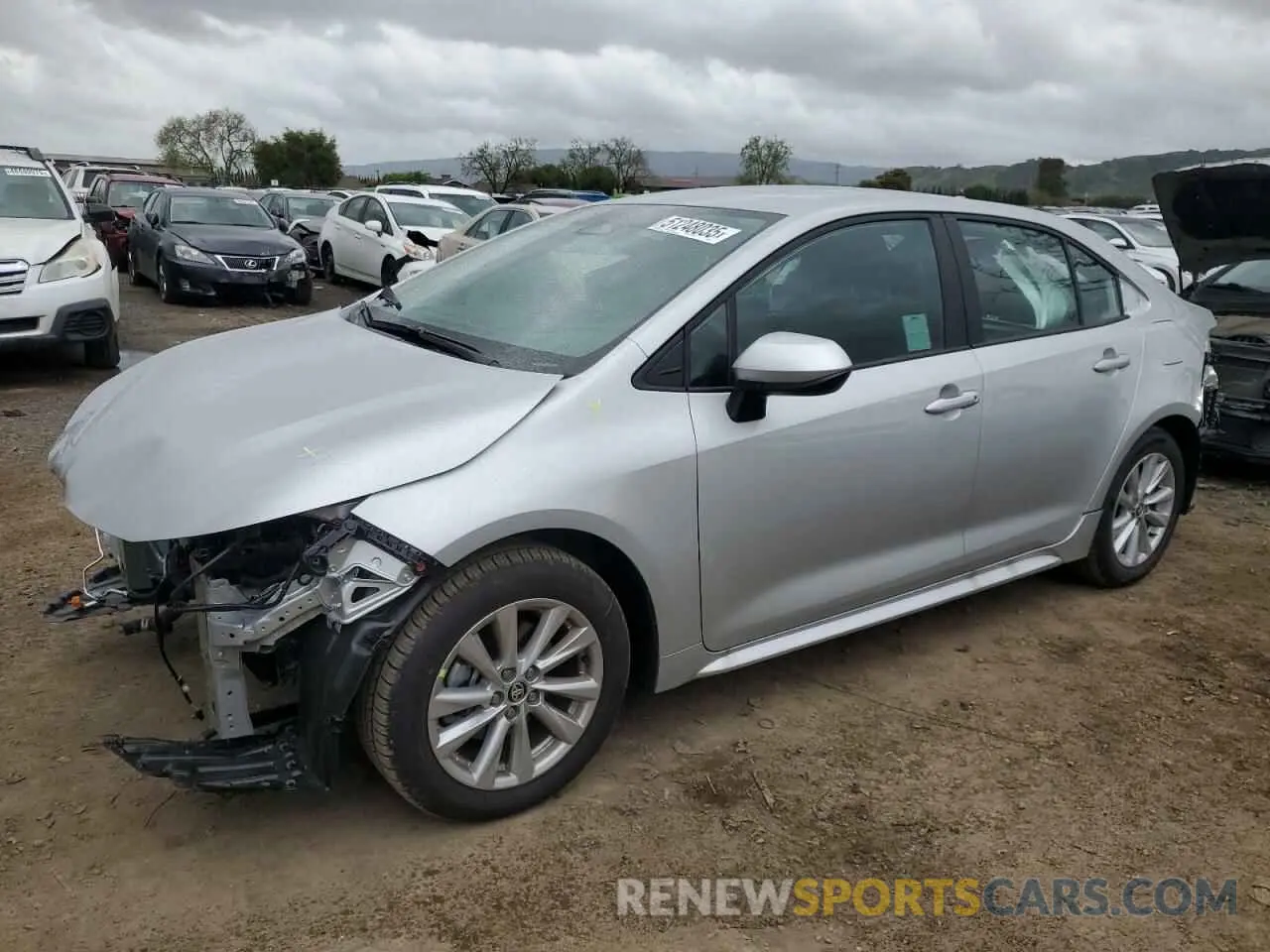 1 Photograph of a damaged car 5YFB4MDE2SP266977 TOYOTA COROLLA 2025