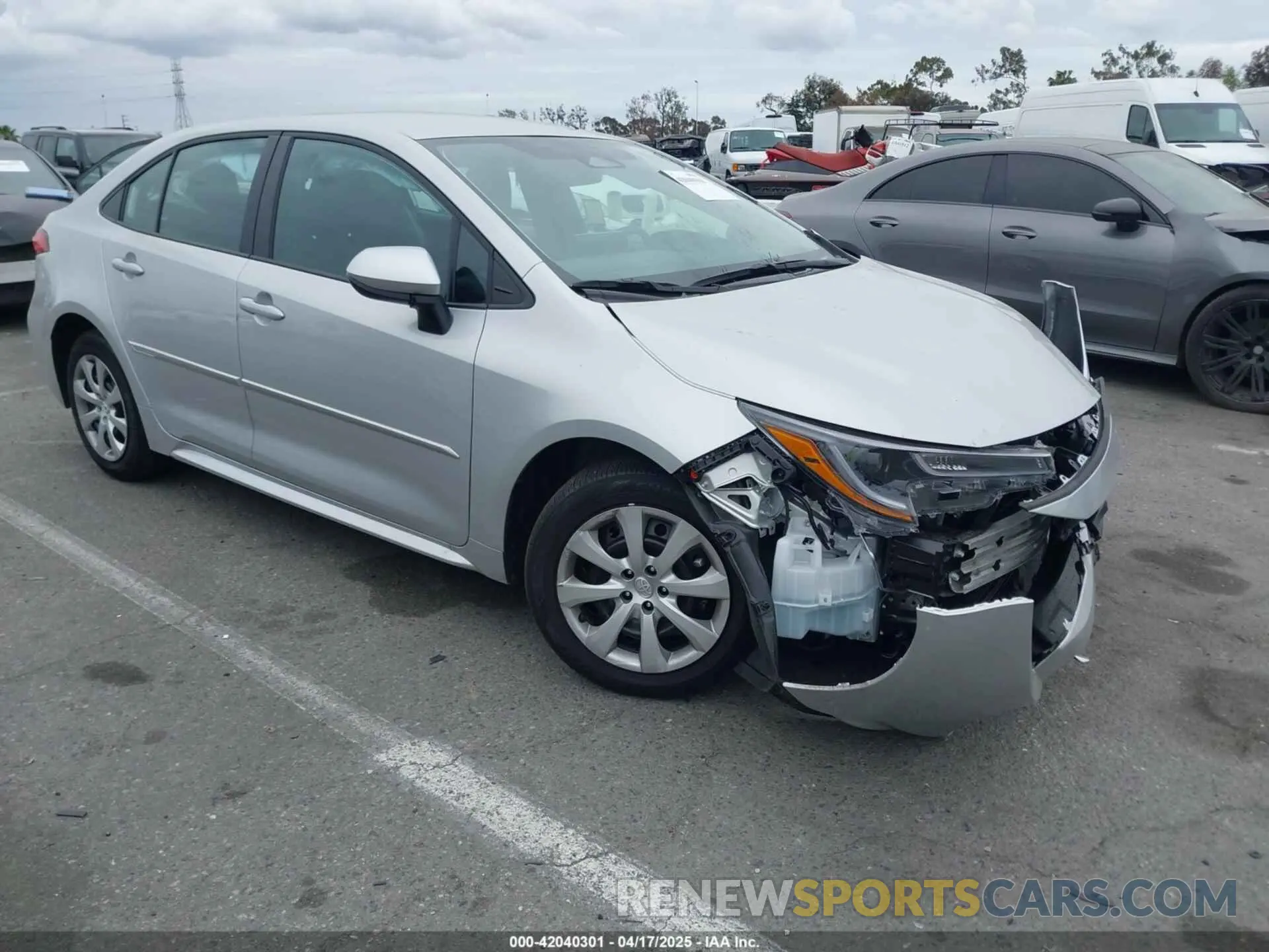1 Photograph of a damaged car 5YFB4MDE3SP244096 TOYOTA COROLLA 2025
