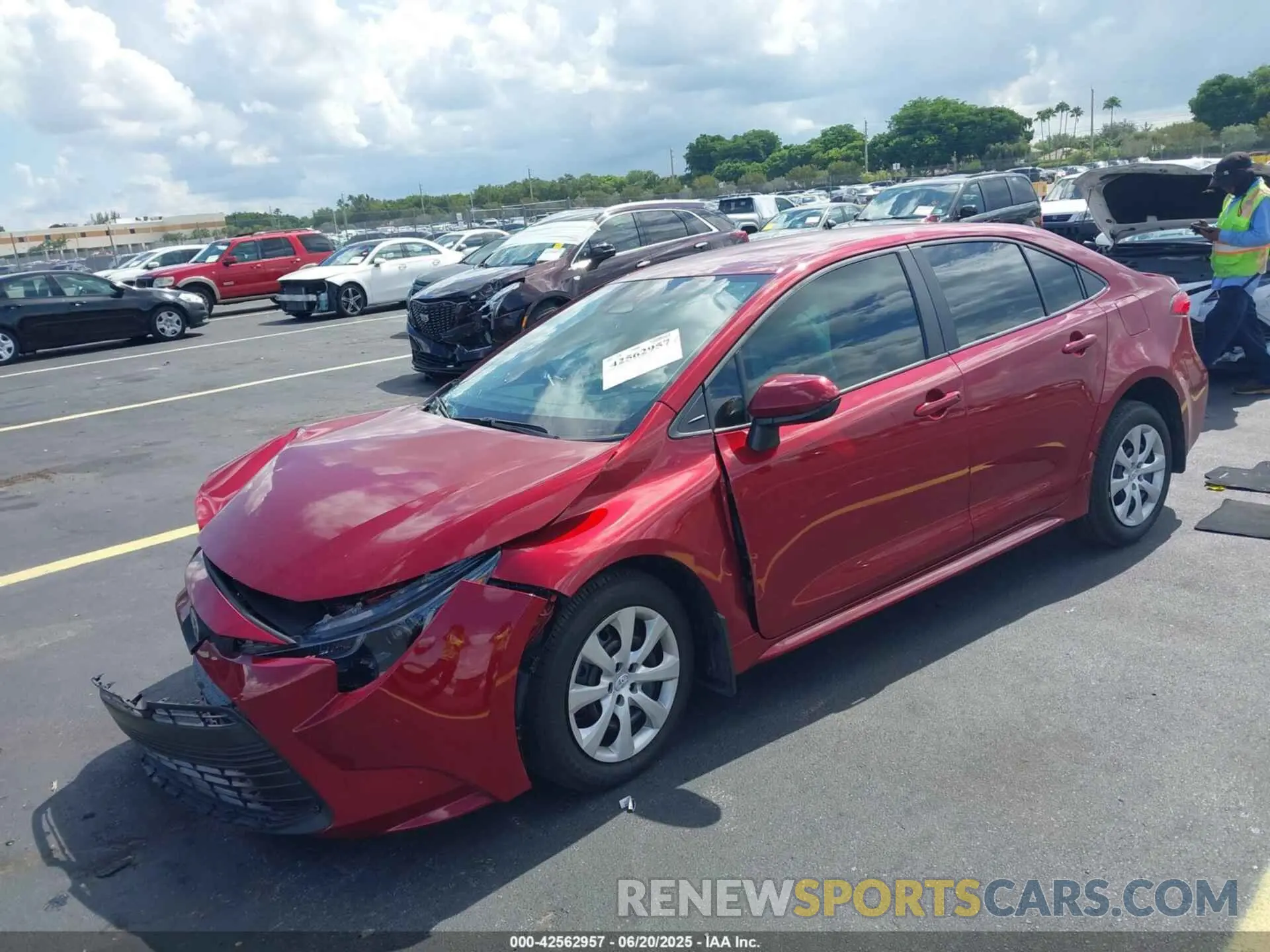 2 Photograph of a damaged car 5YFB4MDE6SP292000 TOYOTA COROLLA 2025