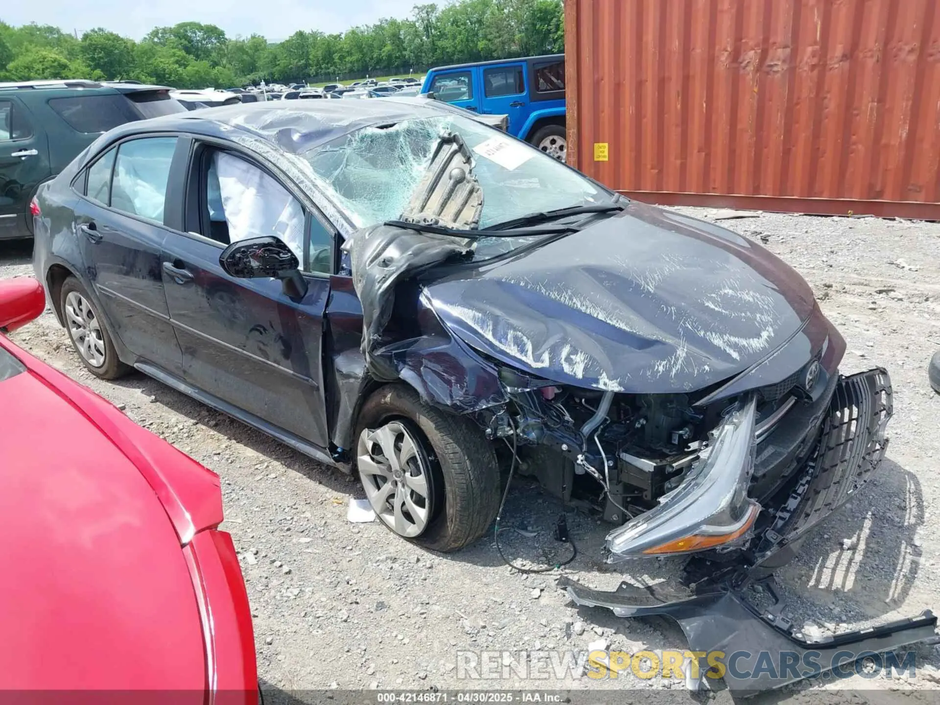 1 Photograph of a damaged car 5YFB4MDE7SP287677 TOYOTA COROLLA 2025