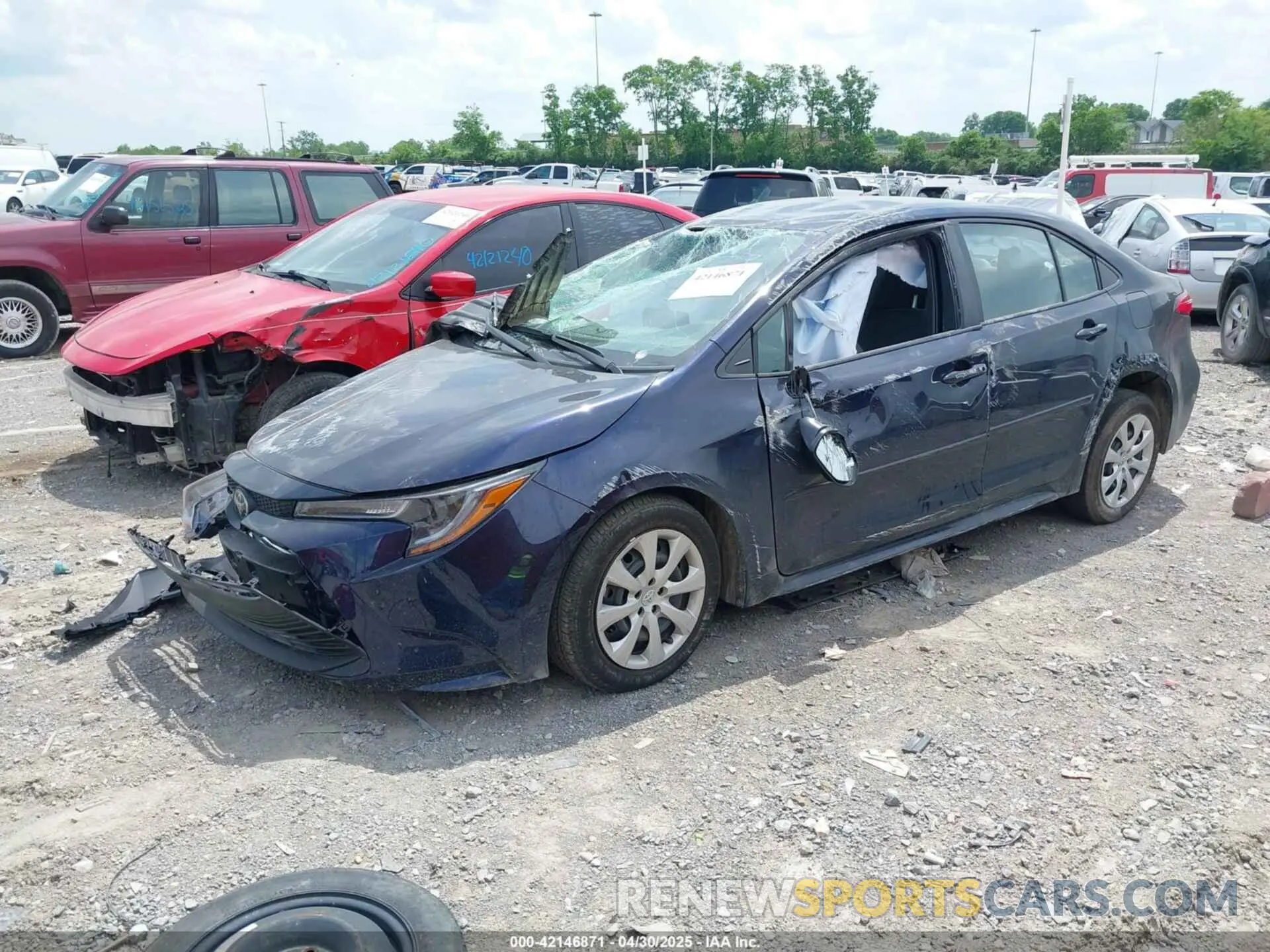 2 Photograph of a damaged car 5YFB4MDE7SP287677 TOYOTA COROLLA 2025