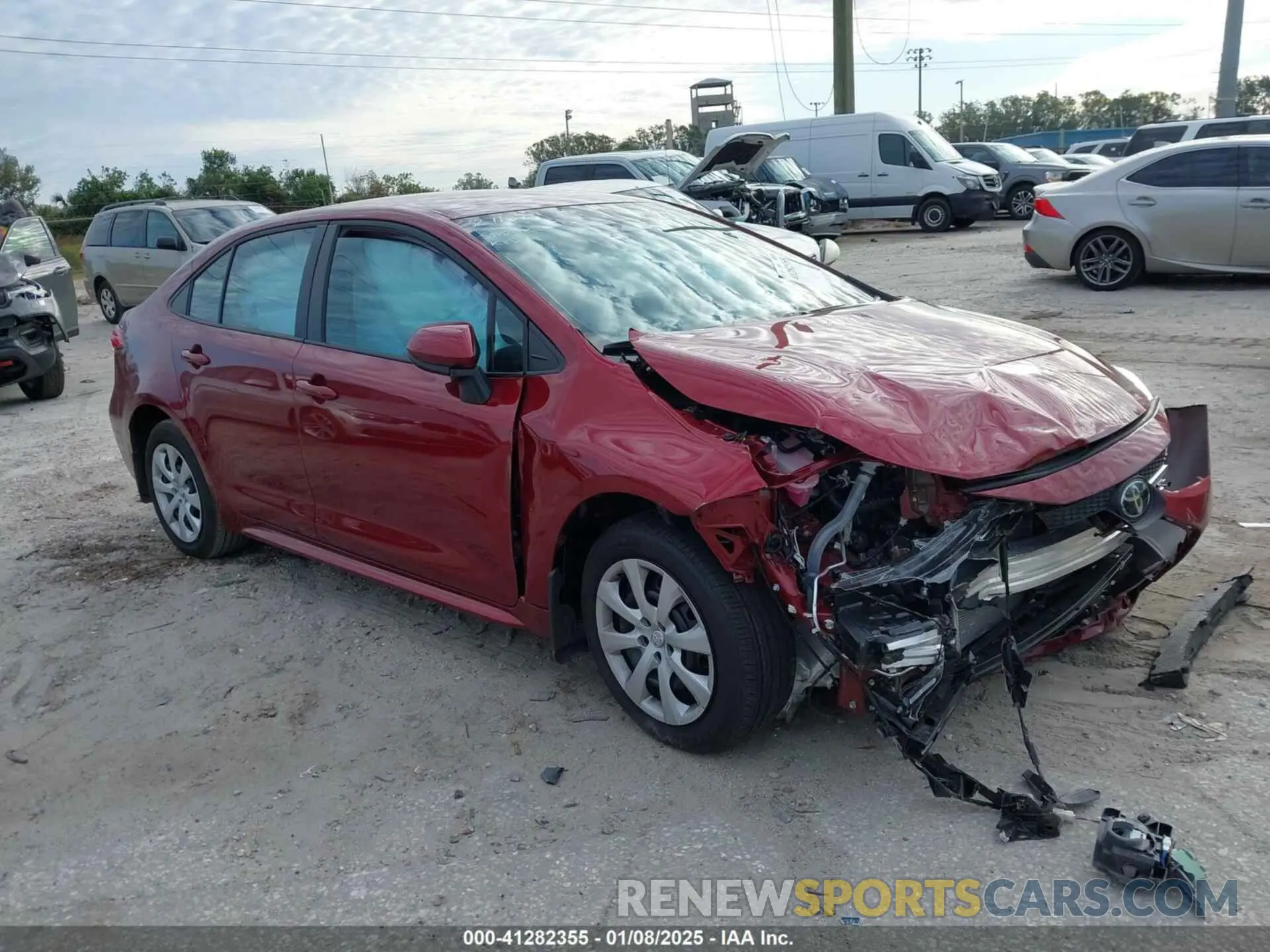 1 Photograph of a damaged car 5YFB4MDE8SP250072 TOYOTA COROLLA 2025