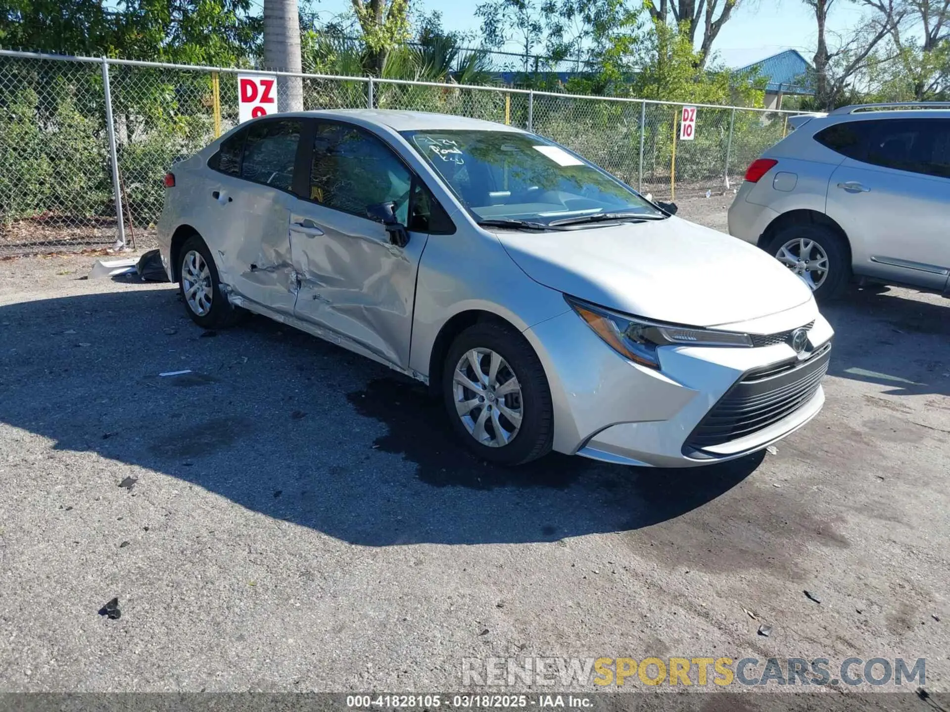 1 Photograph of a damaged car 5YFB4MDE9SP240814 TOYOTA COROLLA 2025