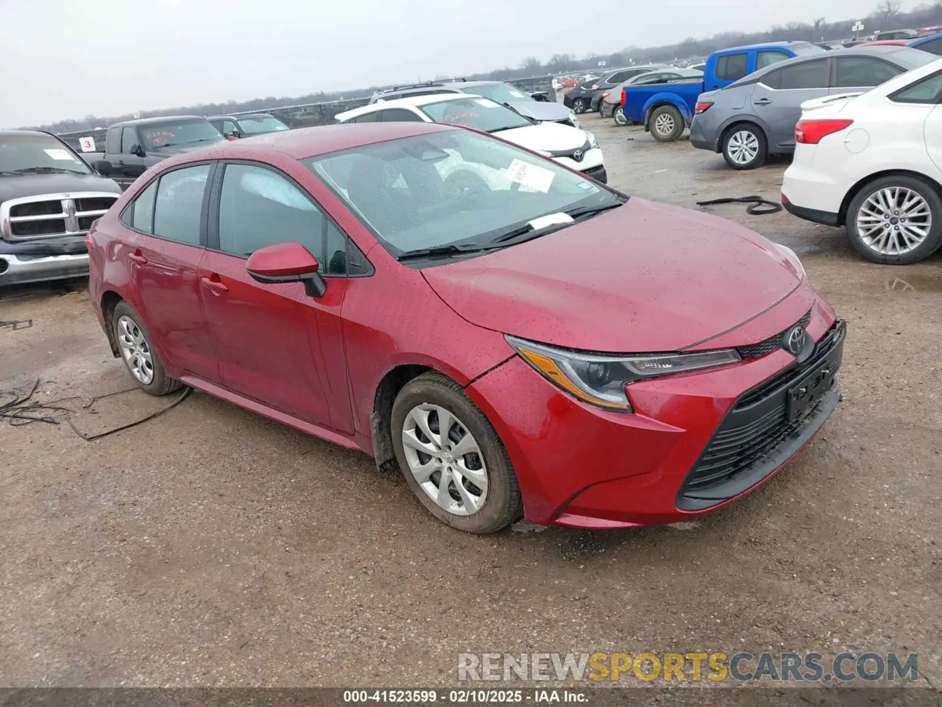 1 Photograph of a damaged car 5YFB4MDE9SP246466 TOYOTA COROLLA 2025