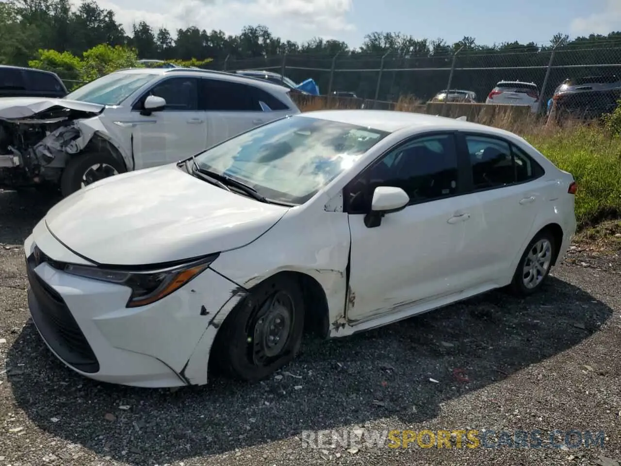 1 Photograph of a damaged car 5YFB4MDE9SP246841 TOYOTA COROLLA 2025