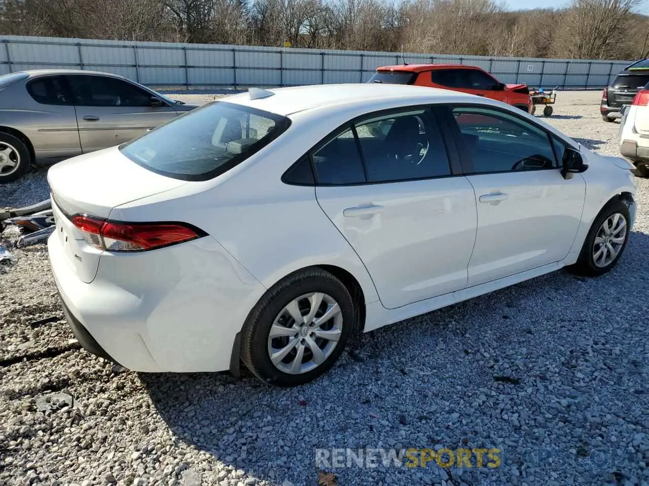 3 Photograph of a damaged car 5YFB4MDE9SP263025 TOYOTA COROLLA 2025