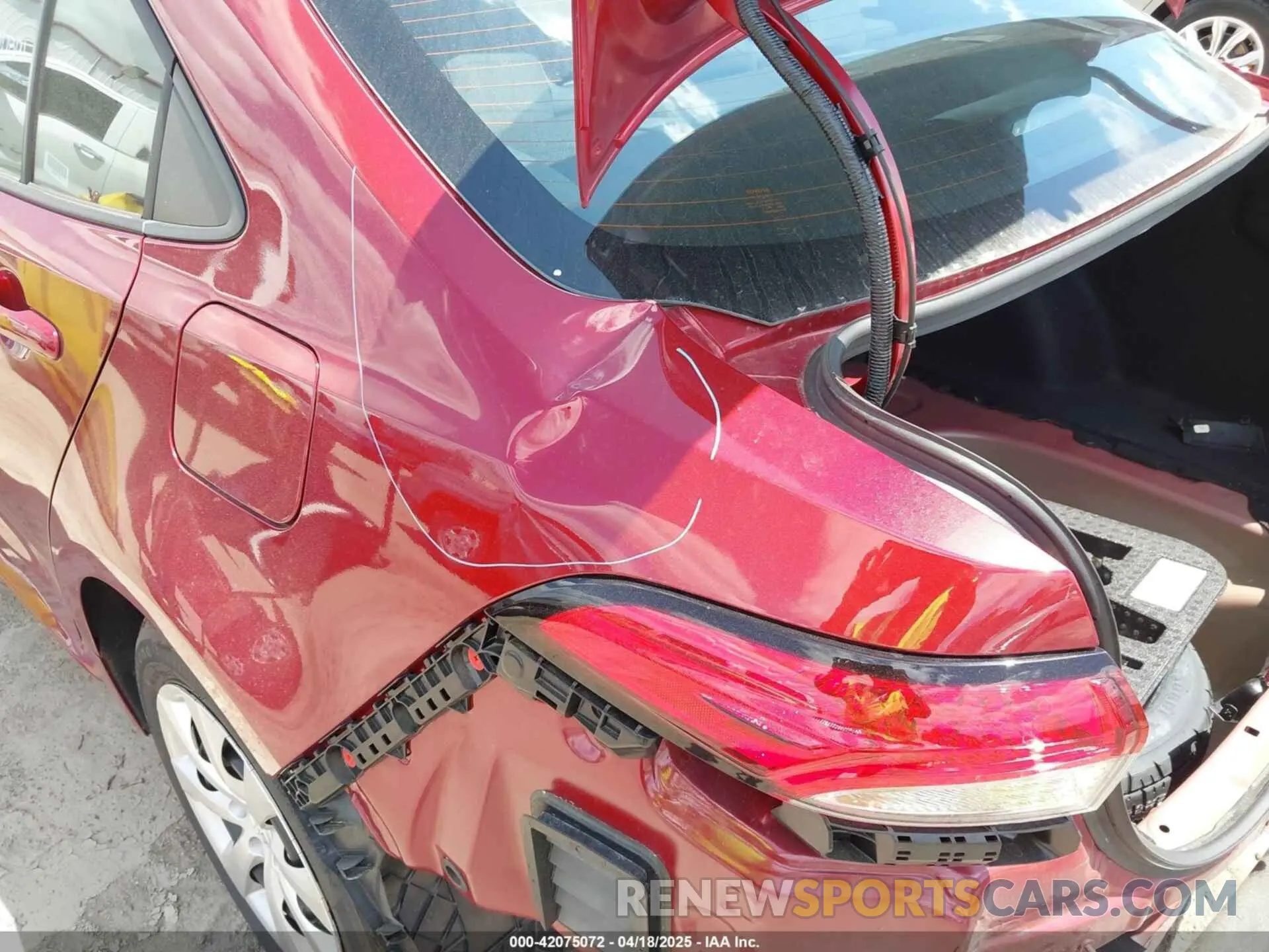 6 Photograph of a damaged car 5YFB4MDEXSP232303 TOYOTA COROLLA 2025