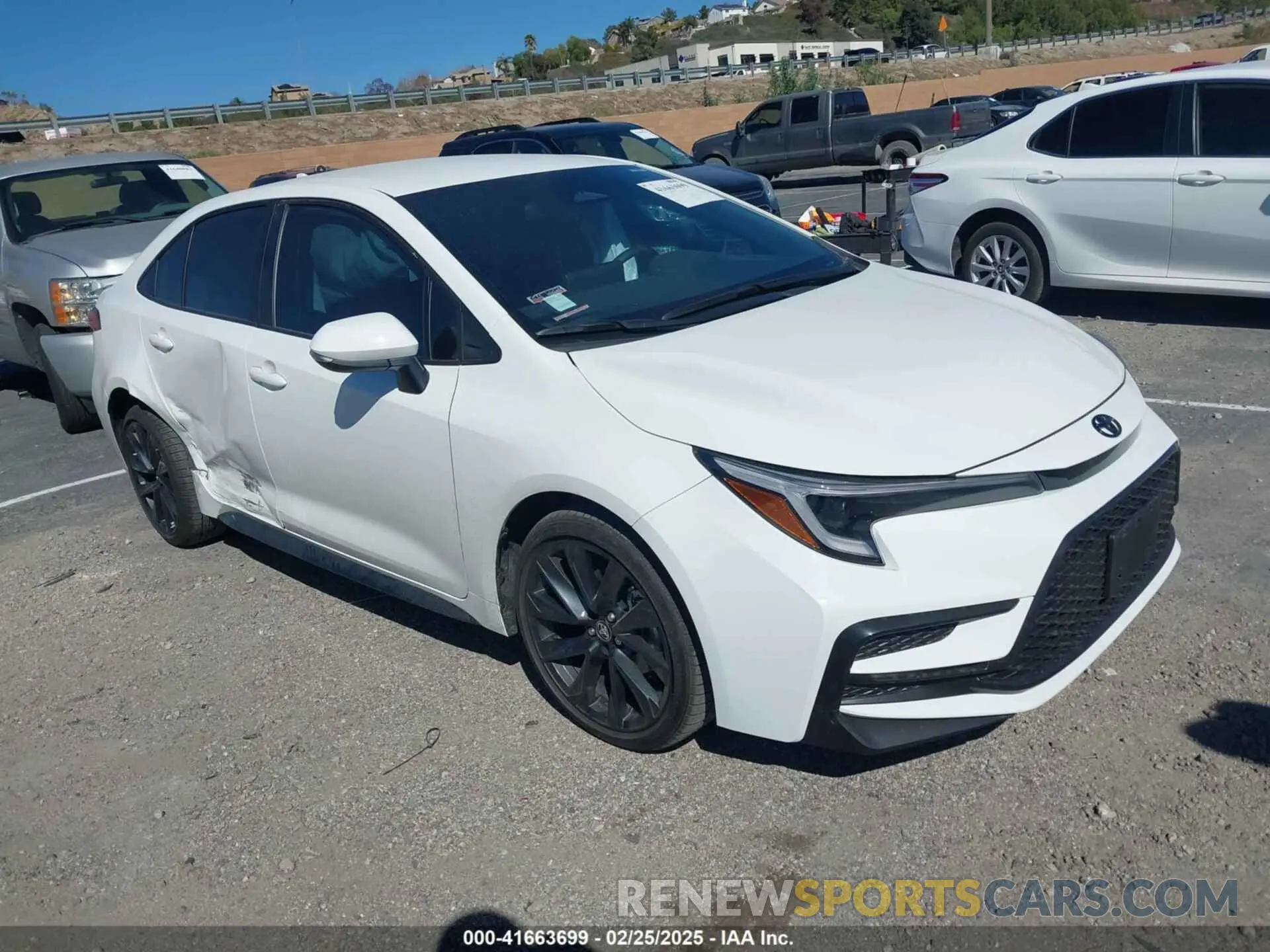 1 Photograph of a damaged car 5YFS4MCE7SP217419 TOYOTA COROLLA 2025