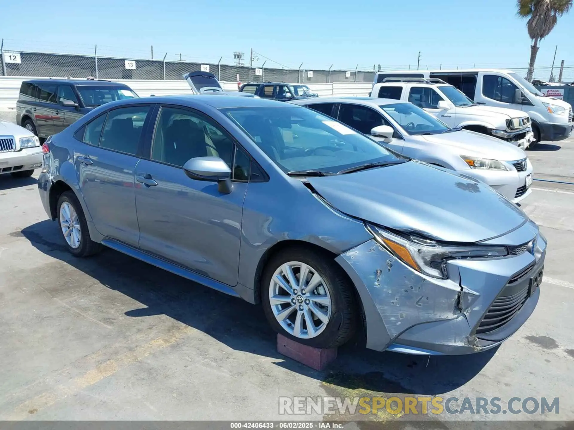1 Photograph of a damaged car JTDBCMFE1S3070182 TOYOTA COROLLA 2025