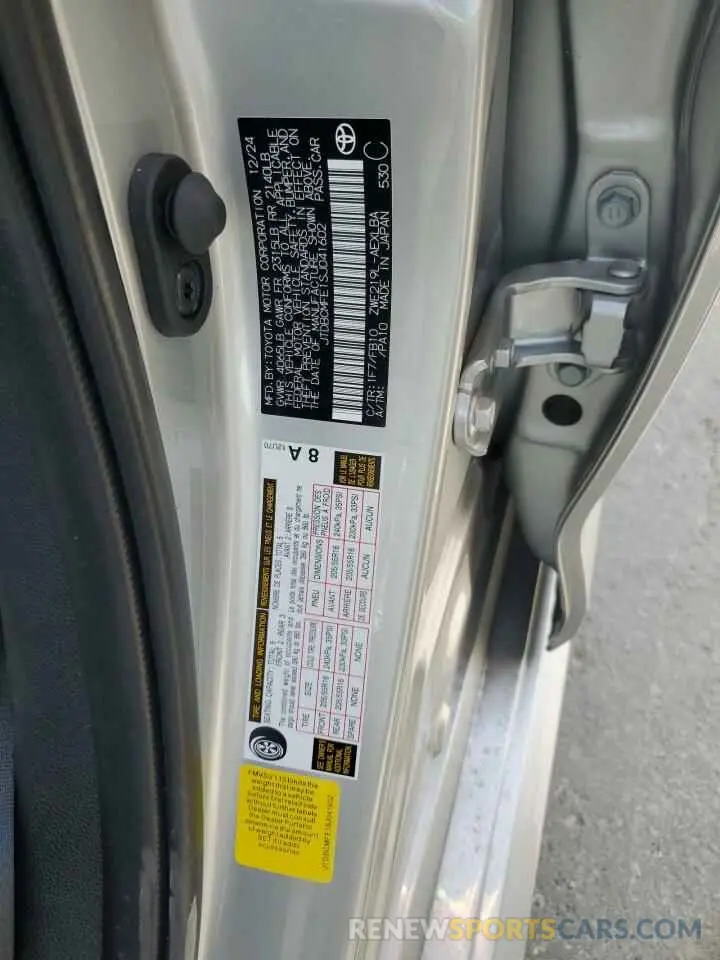 12 Photograph of a damaged car JTDBCMFE1SJ041602 TOYOTA COROLLA 2025