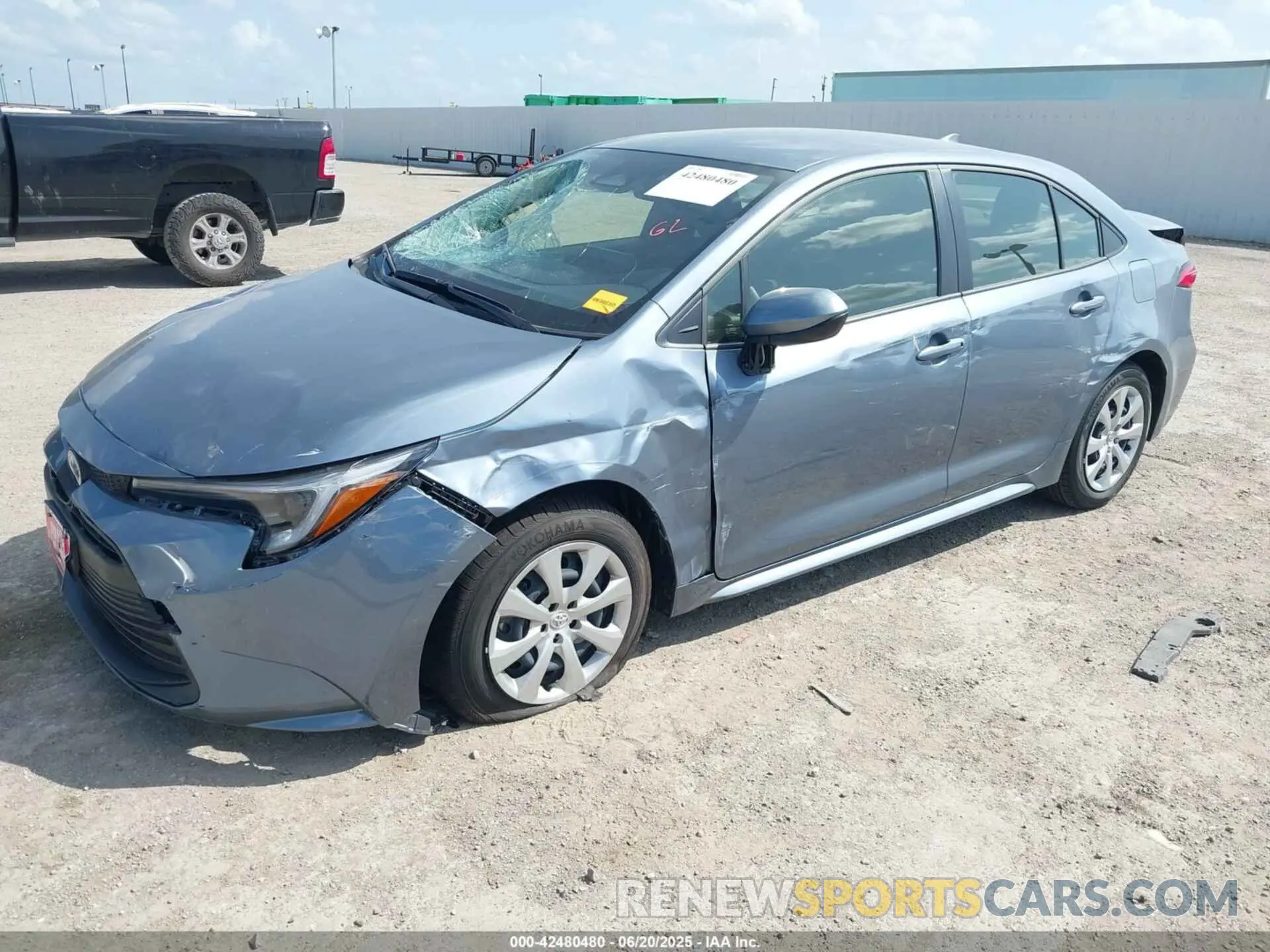 2 Photograph of a damaged car JTDBCMFE4S3087154 TOYOTA COROLLA 2025