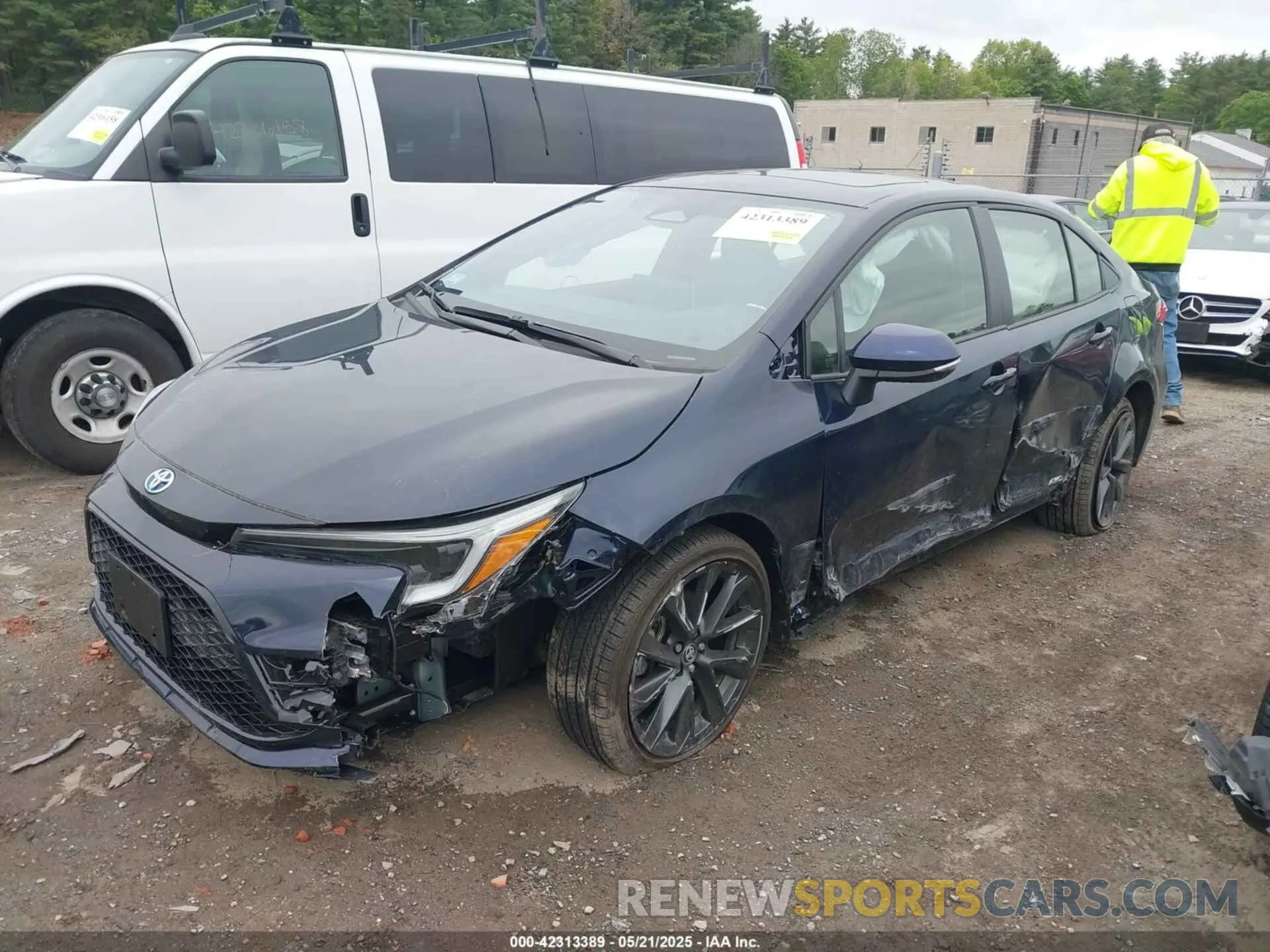 2 Photograph of a damaged car JTDBDMHEXS3017426 TOYOTA COROLLA 2025
