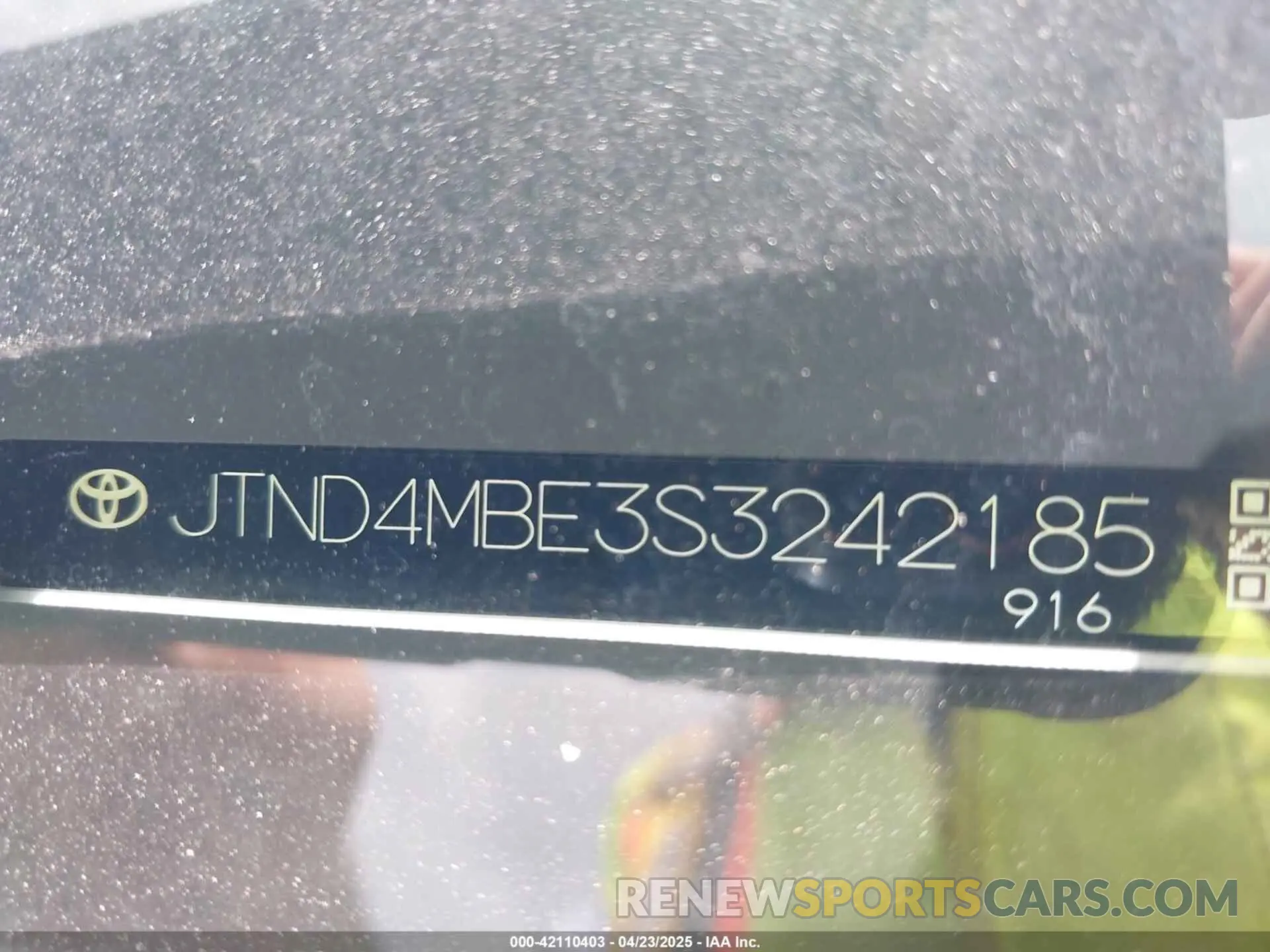 19 Photograph of a damaged car JTND4MBE3S3242185 TOYOTA COROLLA 2025