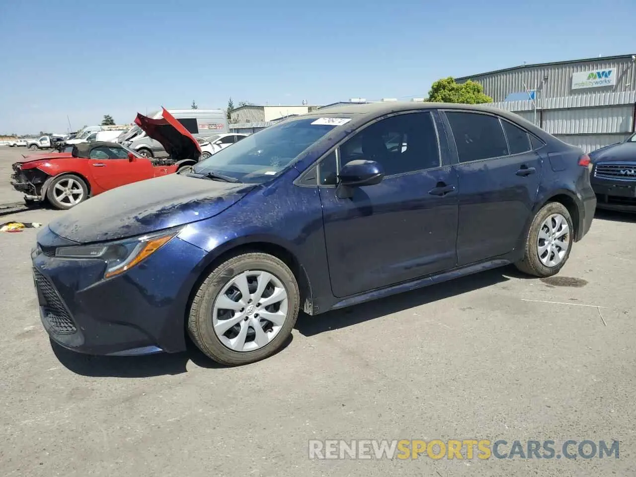 1 Photograph of a damaged car 5YFEPMAE8NP274109 TOYOTA COROLLA CR 2022