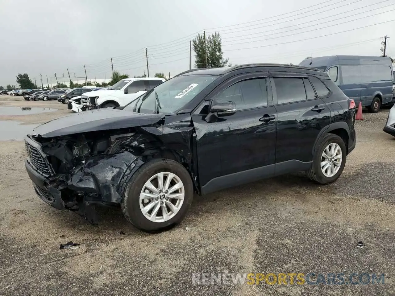 1 Photograph of a damaged car 7MUBAAAG8NV021731 TOYOTA COROLLA CR 2022