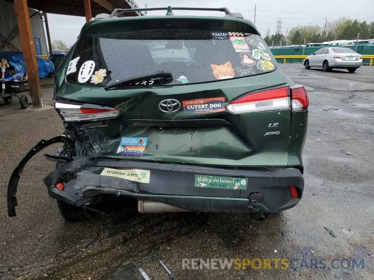 6 Photograph of a damaged car 7MUBAABG2NV037163 TOYOTA COROLLA CR 2022