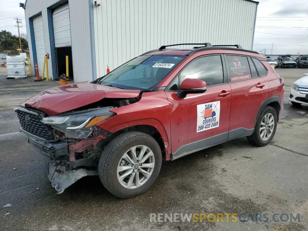 1 Photograph of a damaged car 7MUBAABG6NV032628 TOYOTA COROLLA CR 2022