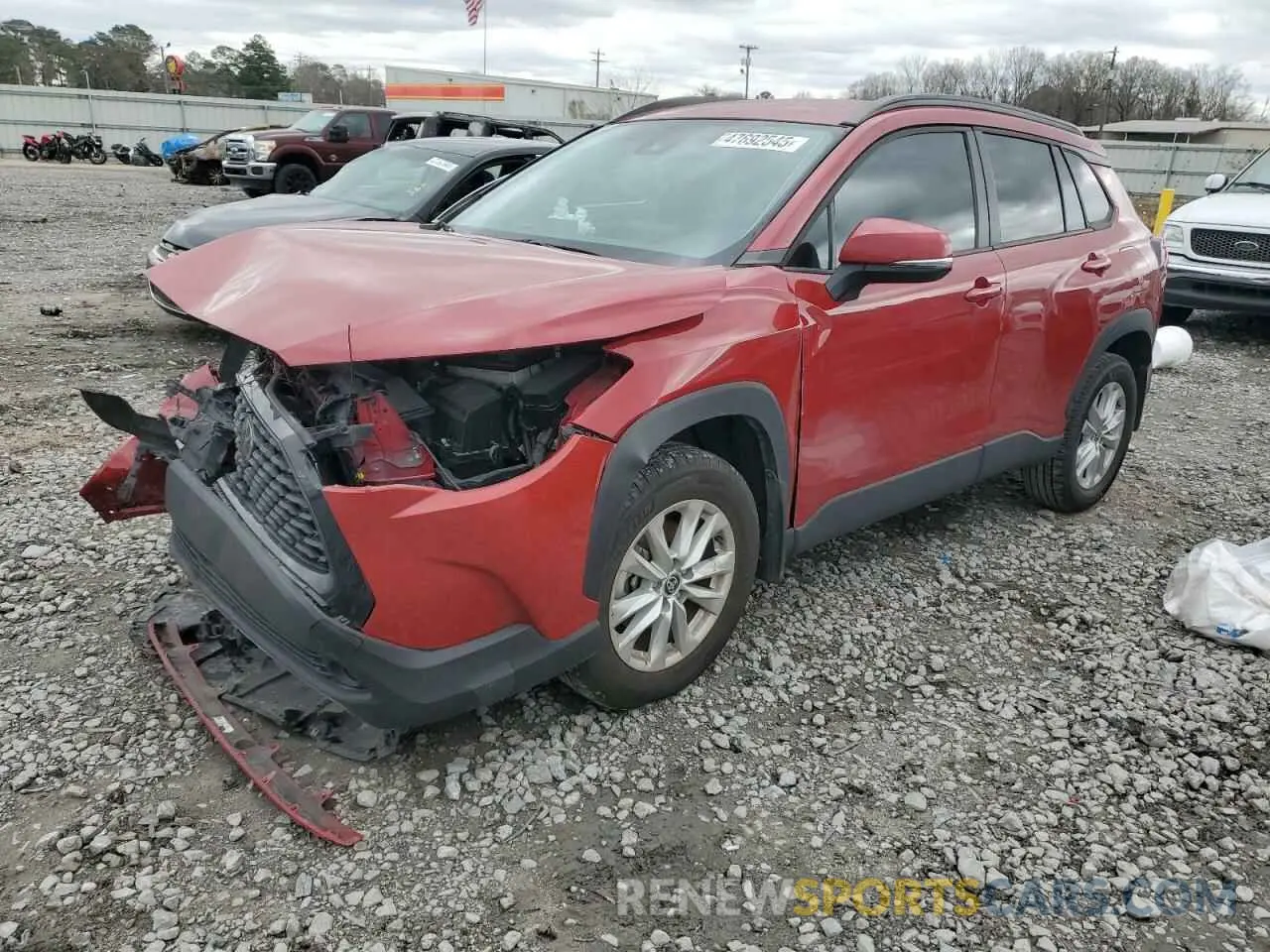 1 Photograph of a damaged car 7MUCAAAG6NV027435 TOYOTA COROLLA CR 2022