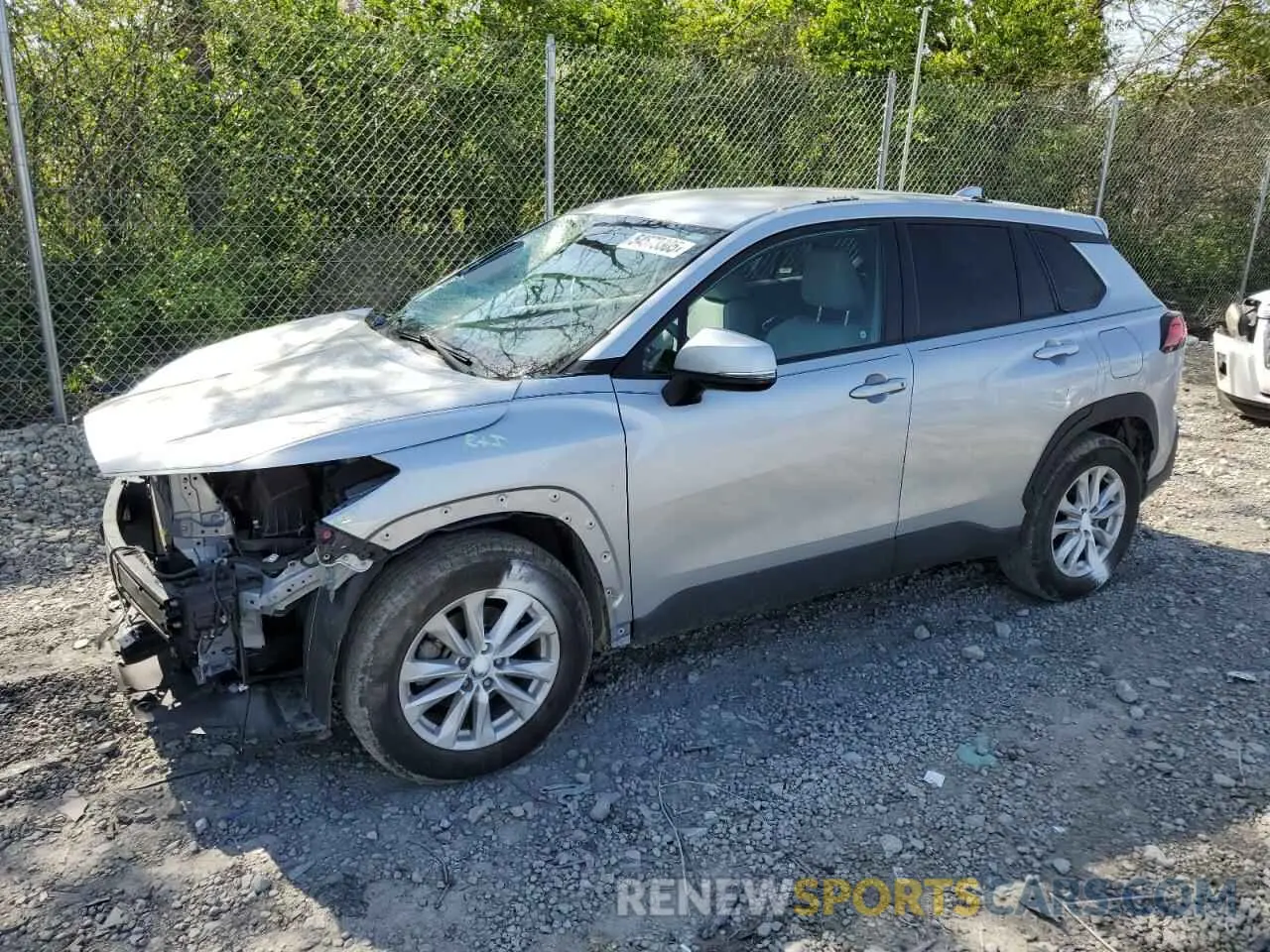 1 Photograph of a damaged car 7MUCAAAGXNV012565 TOYOTA COROLLA CR 2022