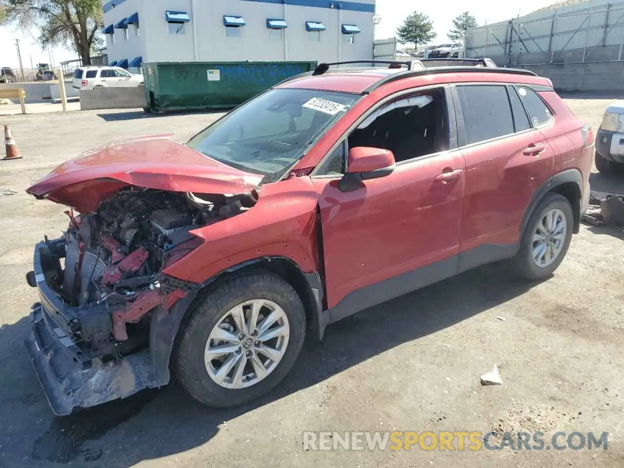1 Photograph of a damaged car 7MUCAABG8NV008867 TOYOTA COROLLA CR 2022