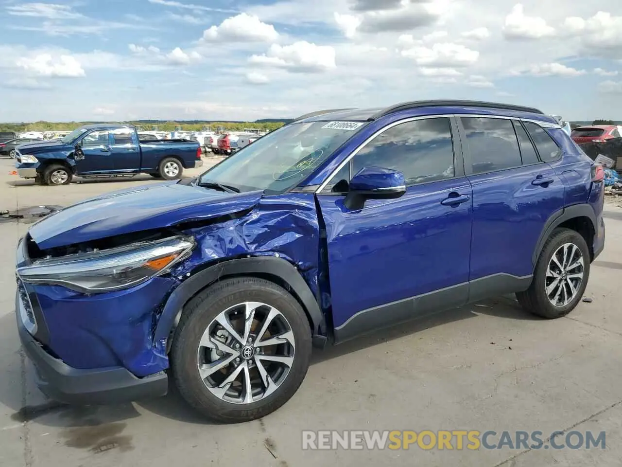 1 Photograph of a damaged car 7MUDAAAG7NV002922 TOYOTA COROLLA CR 2022