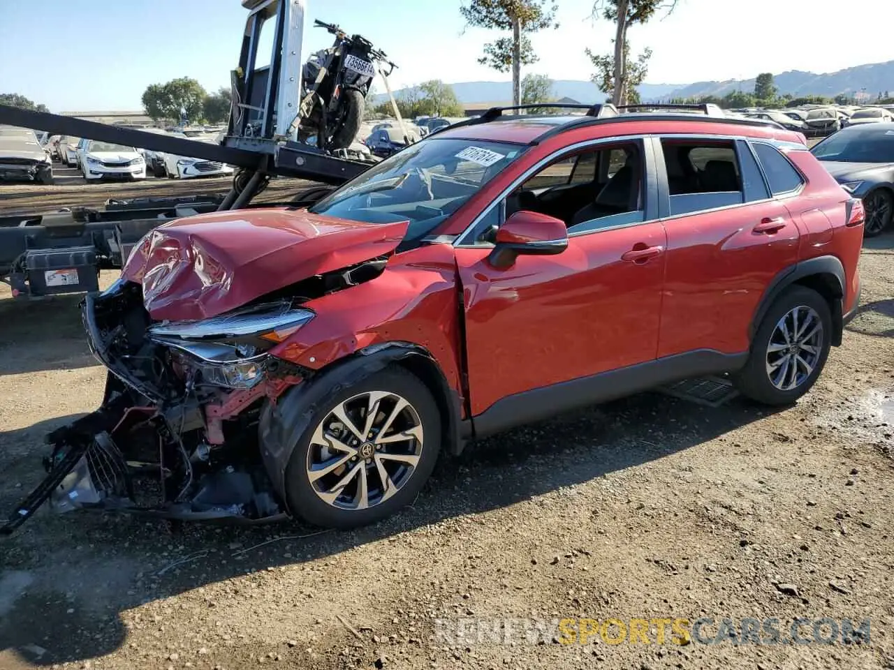 1 Photograph of a damaged car 7MUDAABG0NV021066 TOYOTA COROLLA CR 2022