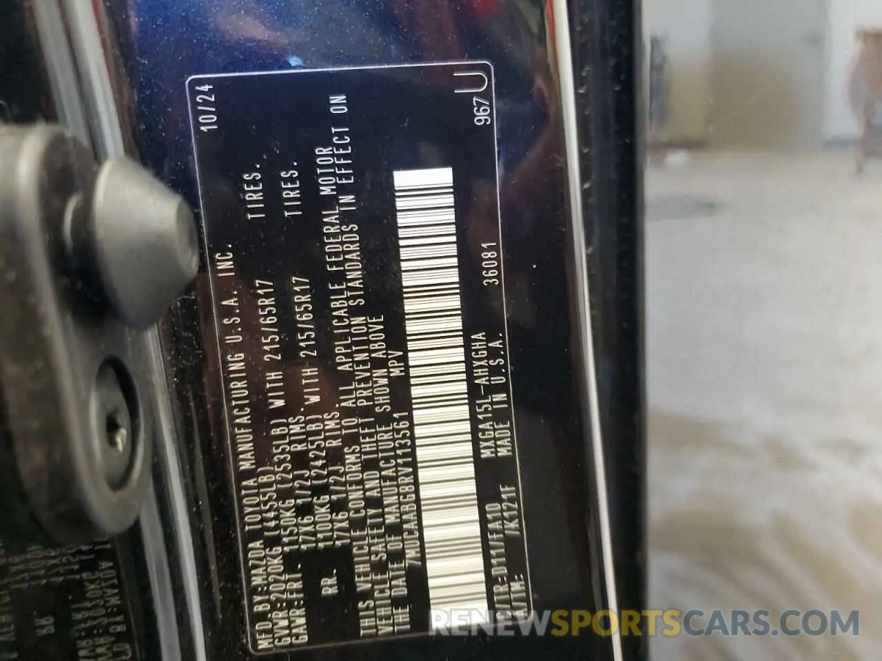 13 Photograph of a damaged car 7MUCAABG8RV113561 TOYOTA COROLLA CR 2024