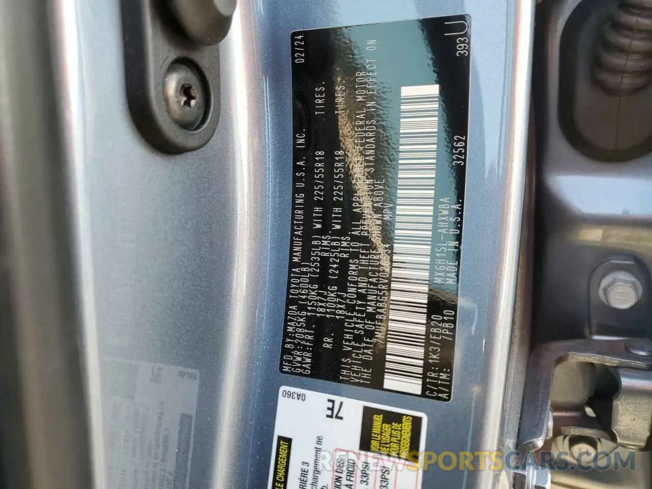 14 Photograph of a damaged car 7MUFBABG5RV026534 TOYOTA COROLLA CR 2024