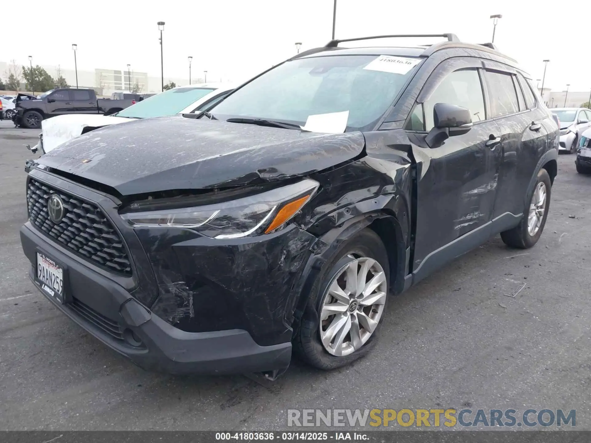2 Photograph of a damaged car 7MUBAABG2NV007483 TOYOTA COROLLA CROSS 2022