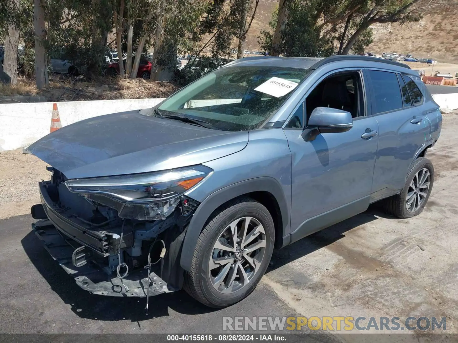 2 Photograph of a damaged car 7MUDAAAG0NV020713 TOYOTA COROLLA CROSS 2022
