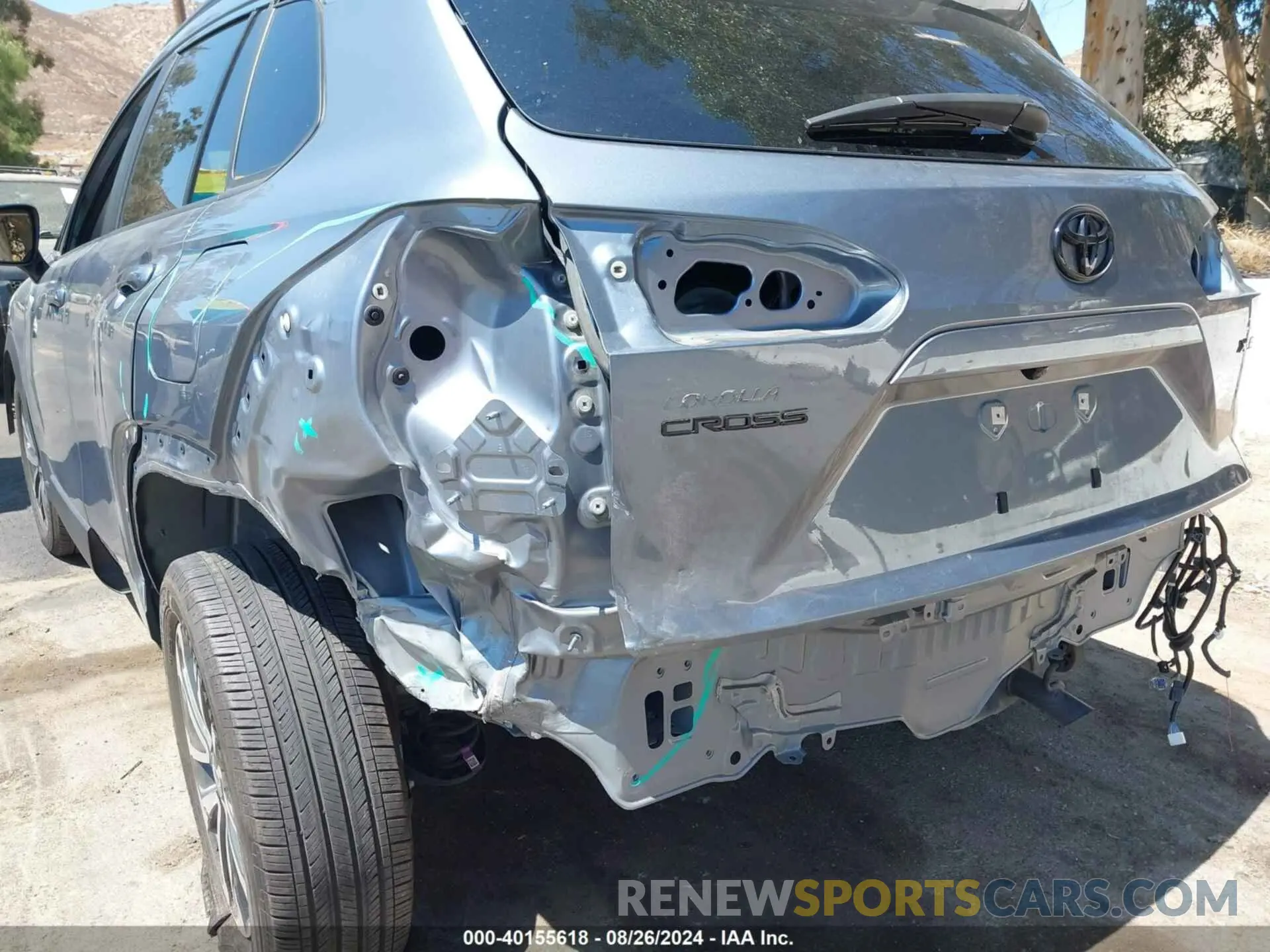 6 Photograph of a damaged car 7MUDAAAG0NV020713 TOYOTA COROLLA CROSS 2022