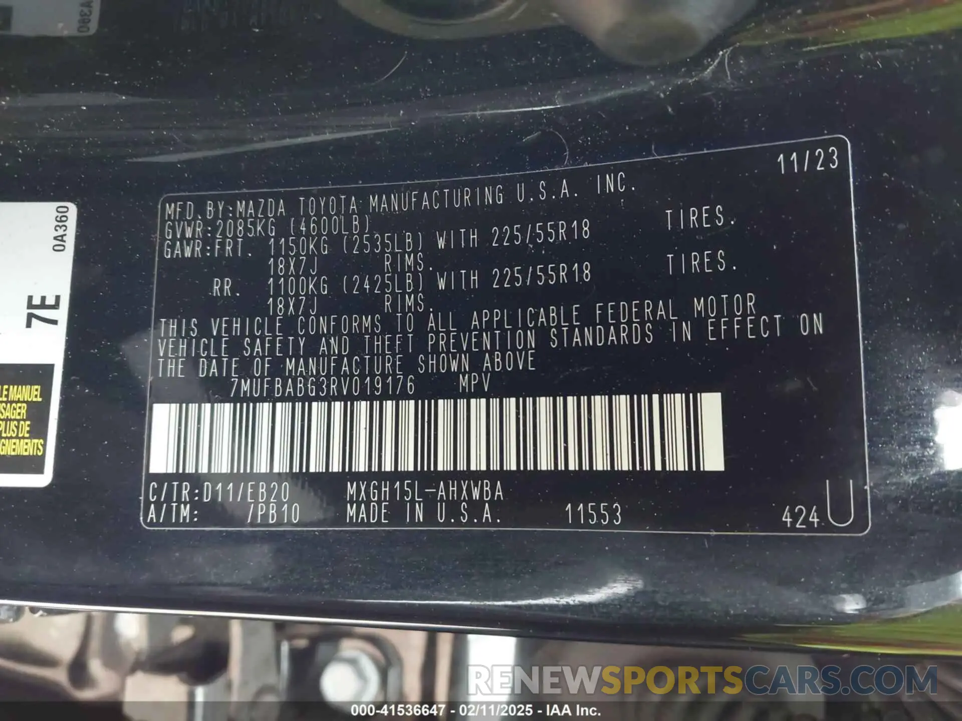 9 Photograph of a damaged car 7MUFBABG3RV019176 TOYOTA COROLLA CROSS HYBRID 2024