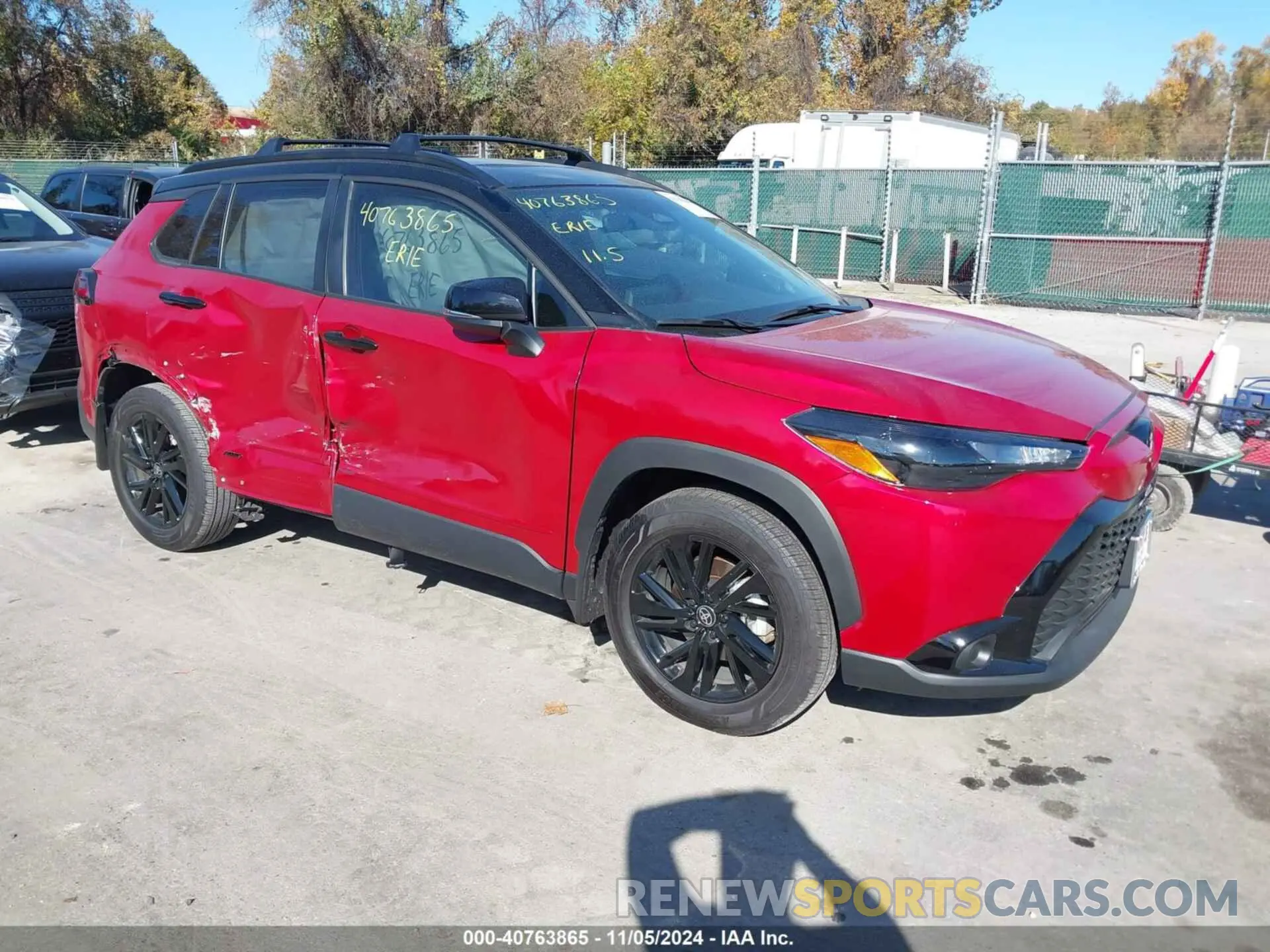 1 Photograph of a damaged car 7MUFBABG4RV017775 TOYOTA COROLLA CROSS HYBRID 2024