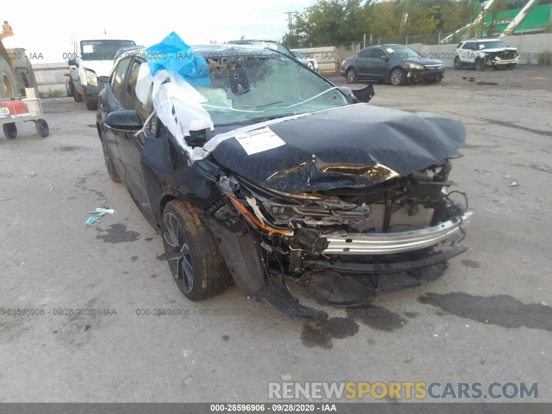 1 Photograph of a damaged car JTNK4RBE0K3024290 TOYOTA COROLLA HATCHBACK 2019