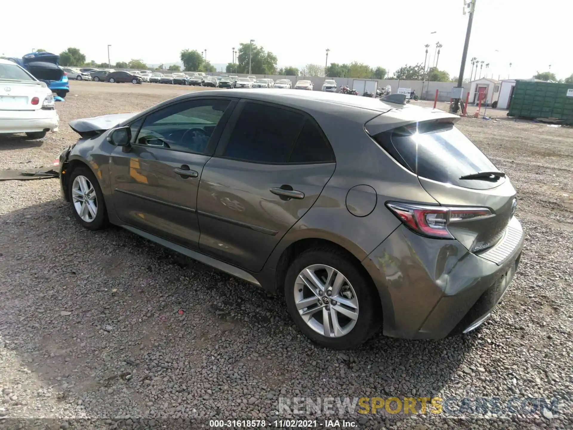 3 Photograph of a damaged car JTNK4RBE0K3043065 TOYOTA COROLLA HATCHBACK 2019