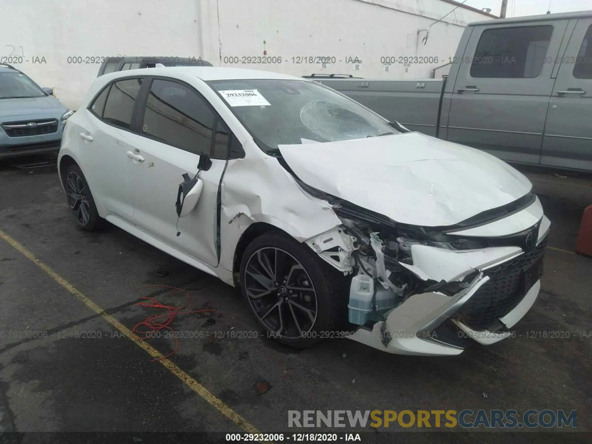 1 Photograph of a damaged car JTNK4RBE0K3051599 TOYOTA COROLLA HATCHBACK 2019