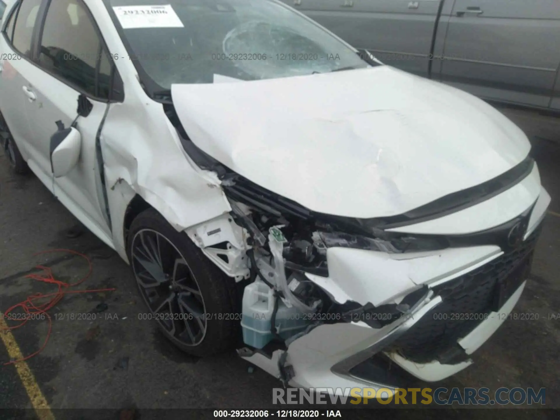 6 Photograph of a damaged car JTNK4RBE0K3051599 TOYOTA COROLLA HATCHBACK 2019