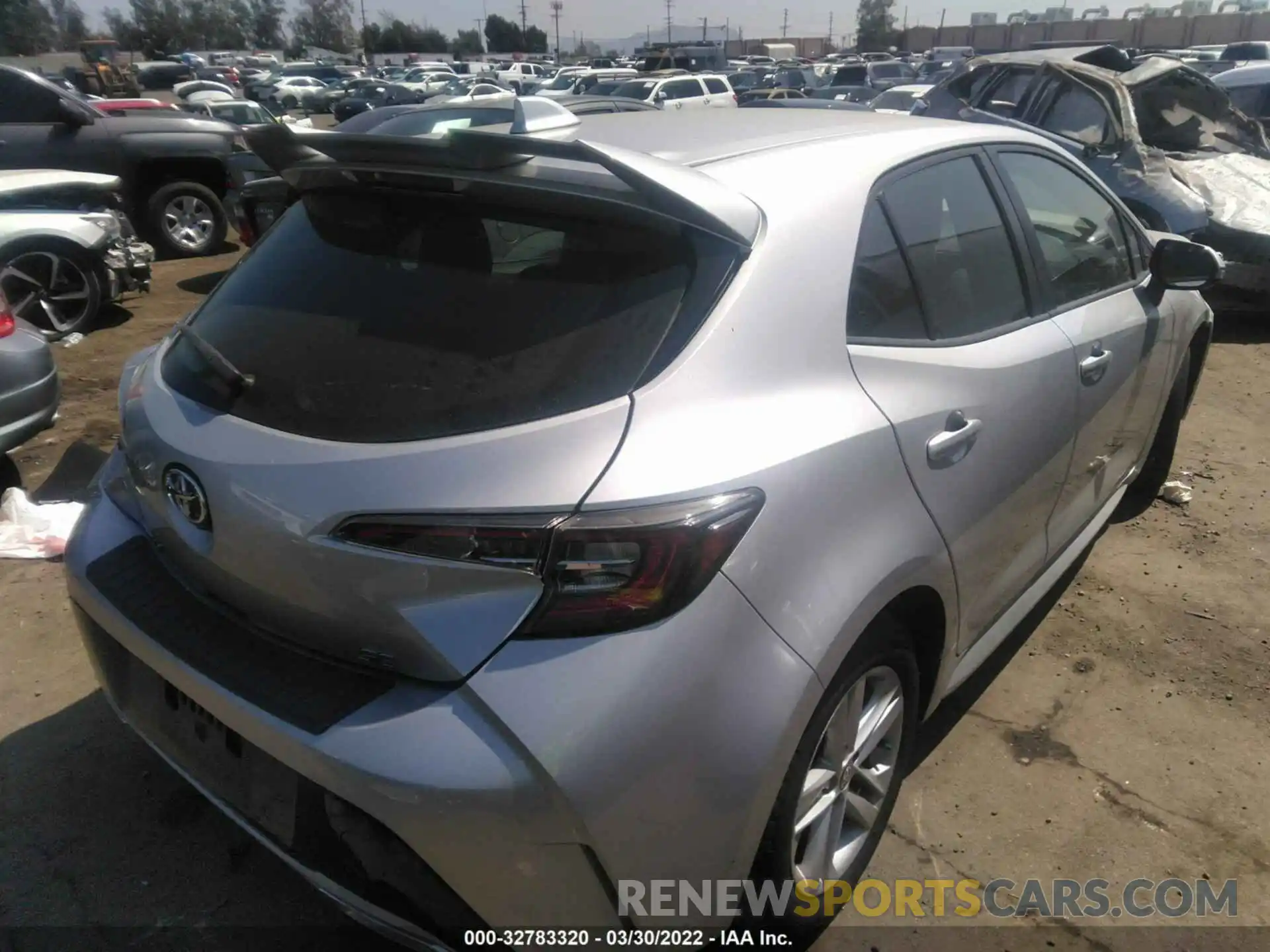 4 Photograph of a damaged car JTNK4RBE1K3016201 TOYOTA COROLLA HATCHBACK 2019