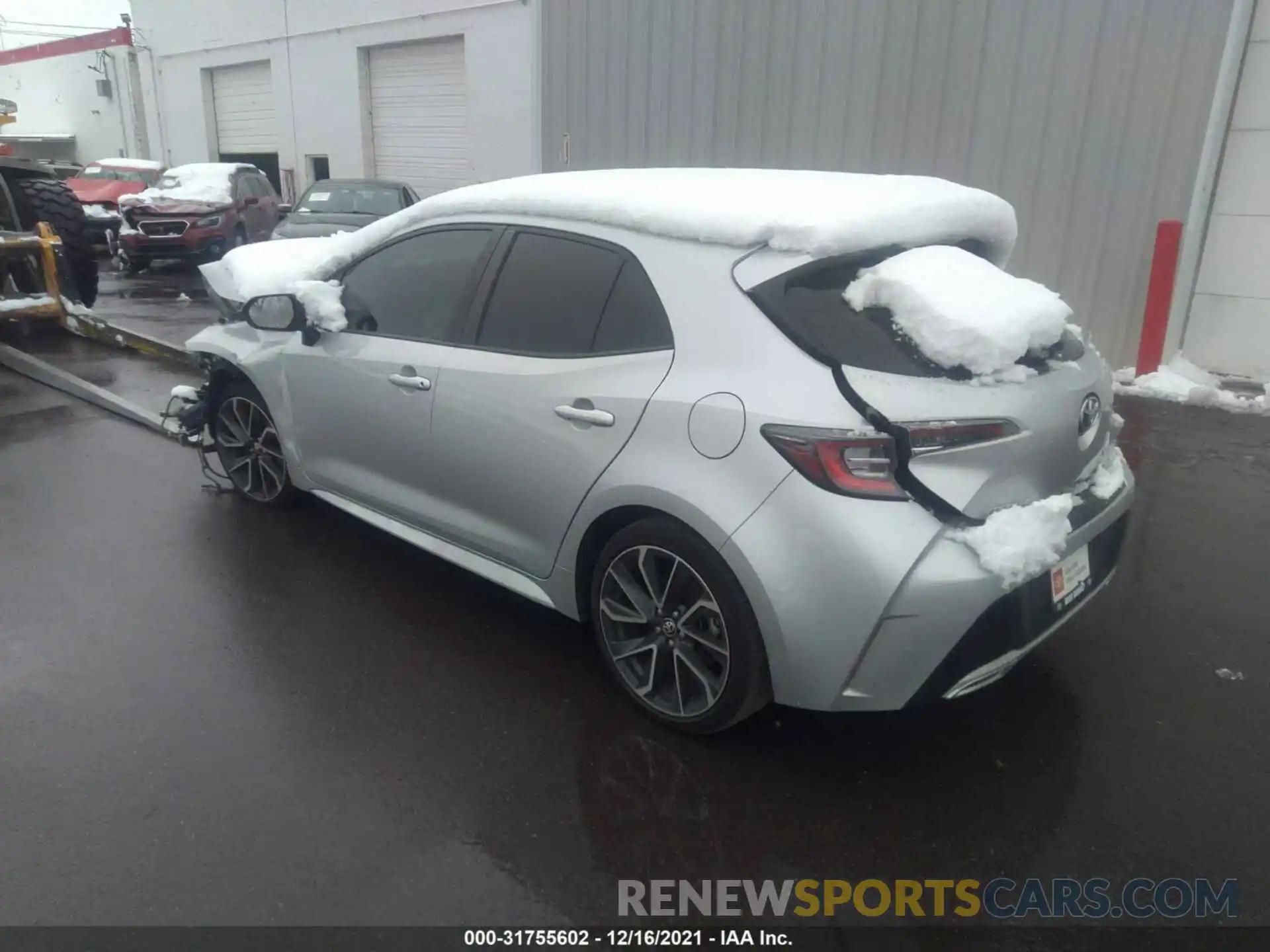 3 Photograph of a damaged car JTNK4RBE1K3028557 TOYOTA COROLLA HATCHBACK 2019