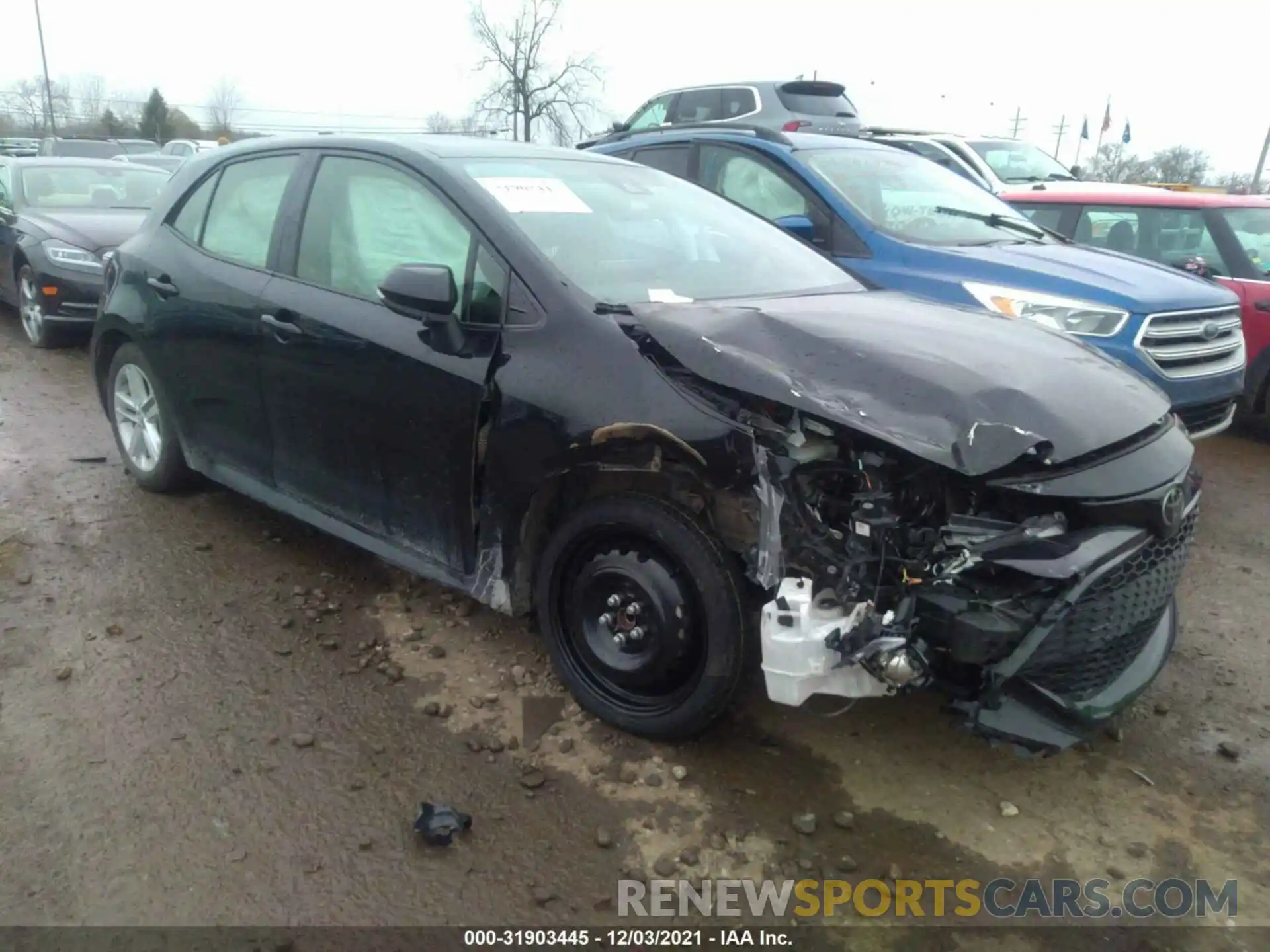 1 Photograph of a damaged car JTNK4RBE2K3001254 TOYOTA COROLLA HATCHBACK 2019