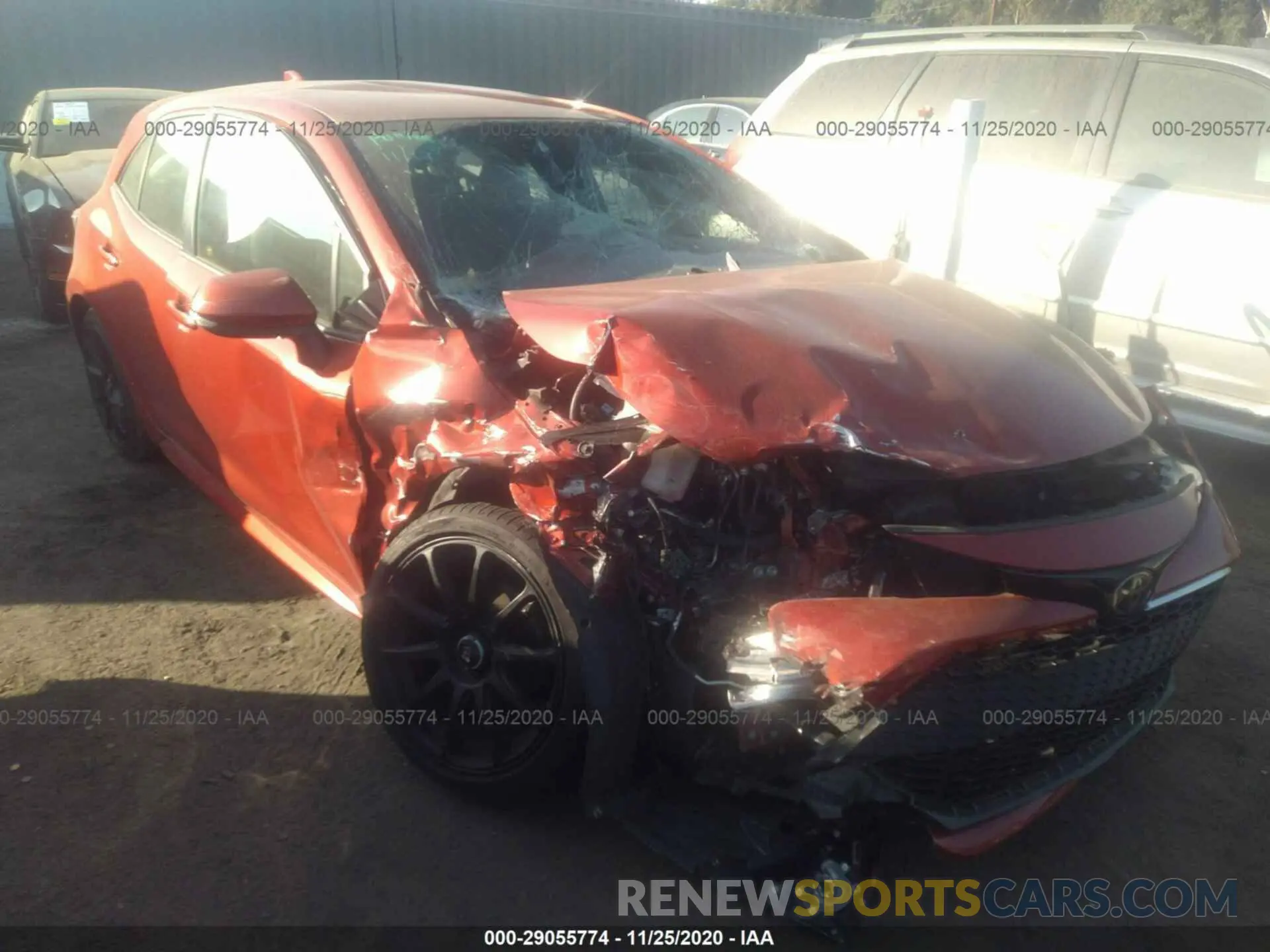 1 Photograph of a damaged car JTNK4RBE2K3002212 TOYOTA COROLLA HATCHBACK 2019