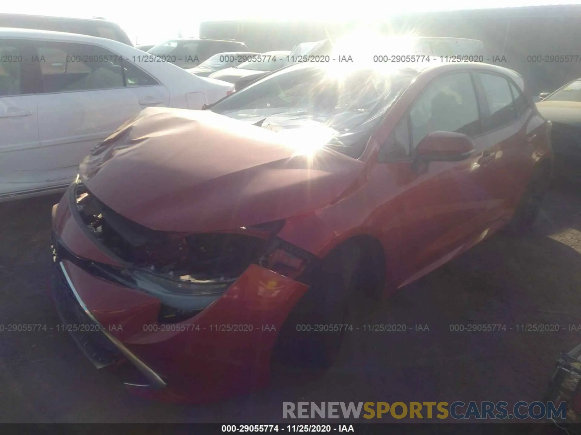 2 Photograph of a damaged car JTNK4RBE2K3002212 TOYOTA COROLLA HATCHBACK 2019