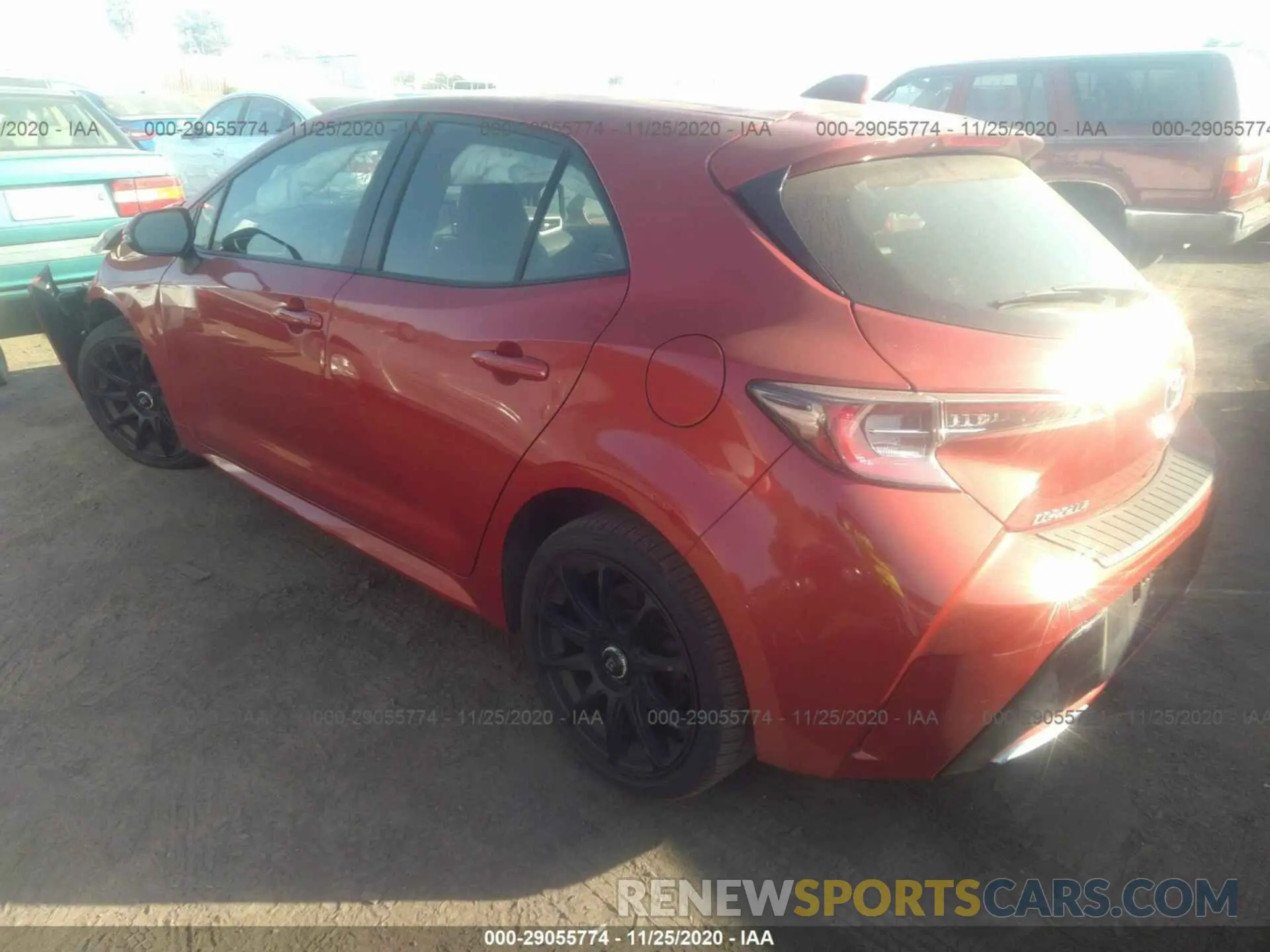 3 Photograph of a damaged car JTNK4RBE2K3002212 TOYOTA COROLLA HATCHBACK 2019