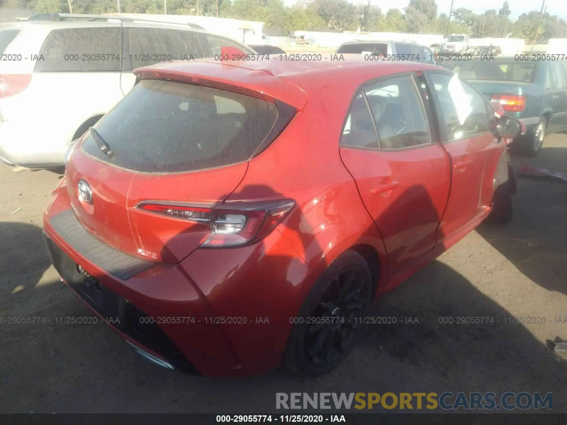 4 Photograph of a damaged car JTNK4RBE2K3002212 TOYOTA COROLLA HATCHBACK 2019