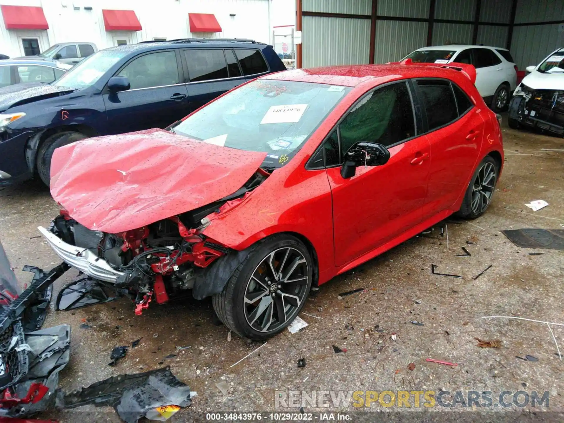 2 Photograph of a damaged car JTNK4RBE2K3011668 TOYOTA COROLLA HATCHBACK 2019