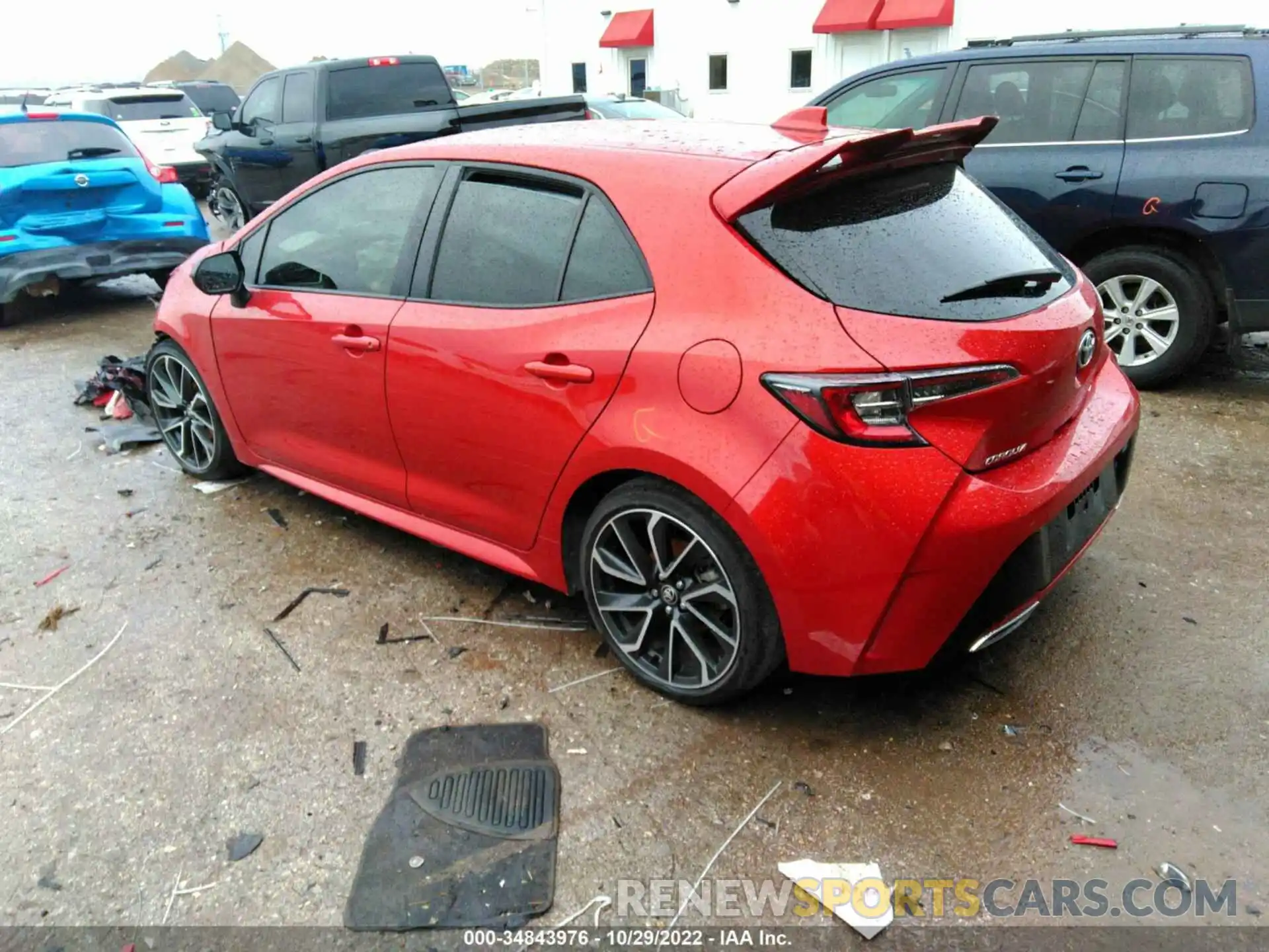 3 Photograph of a damaged car JTNK4RBE2K3011668 TOYOTA COROLLA HATCHBACK 2019