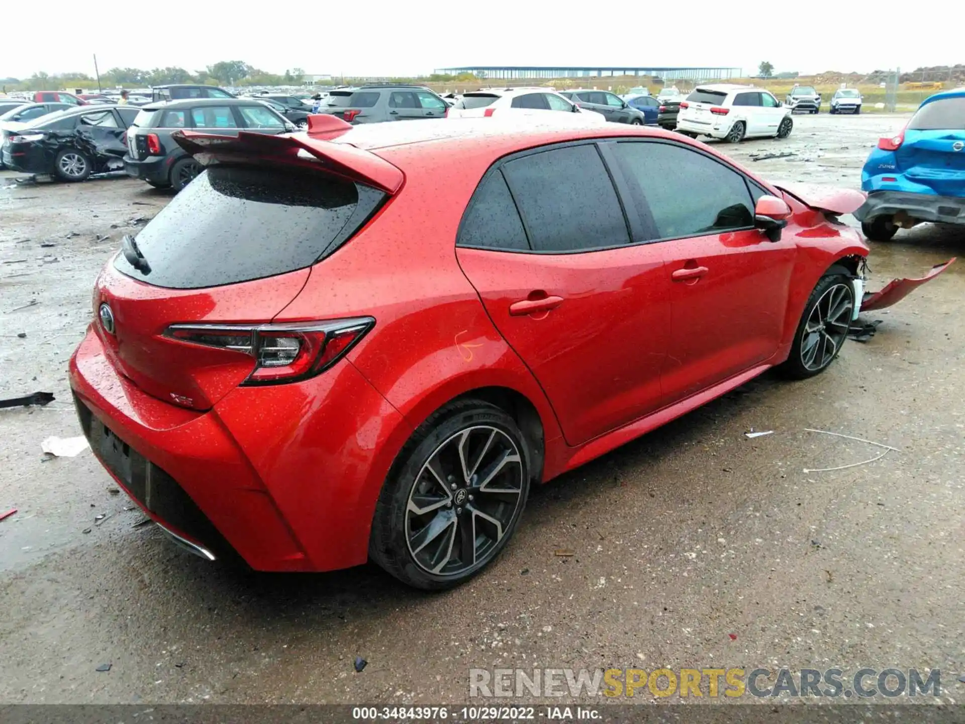 4 Photograph of a damaged car JTNK4RBE2K3011668 TOYOTA COROLLA HATCHBACK 2019