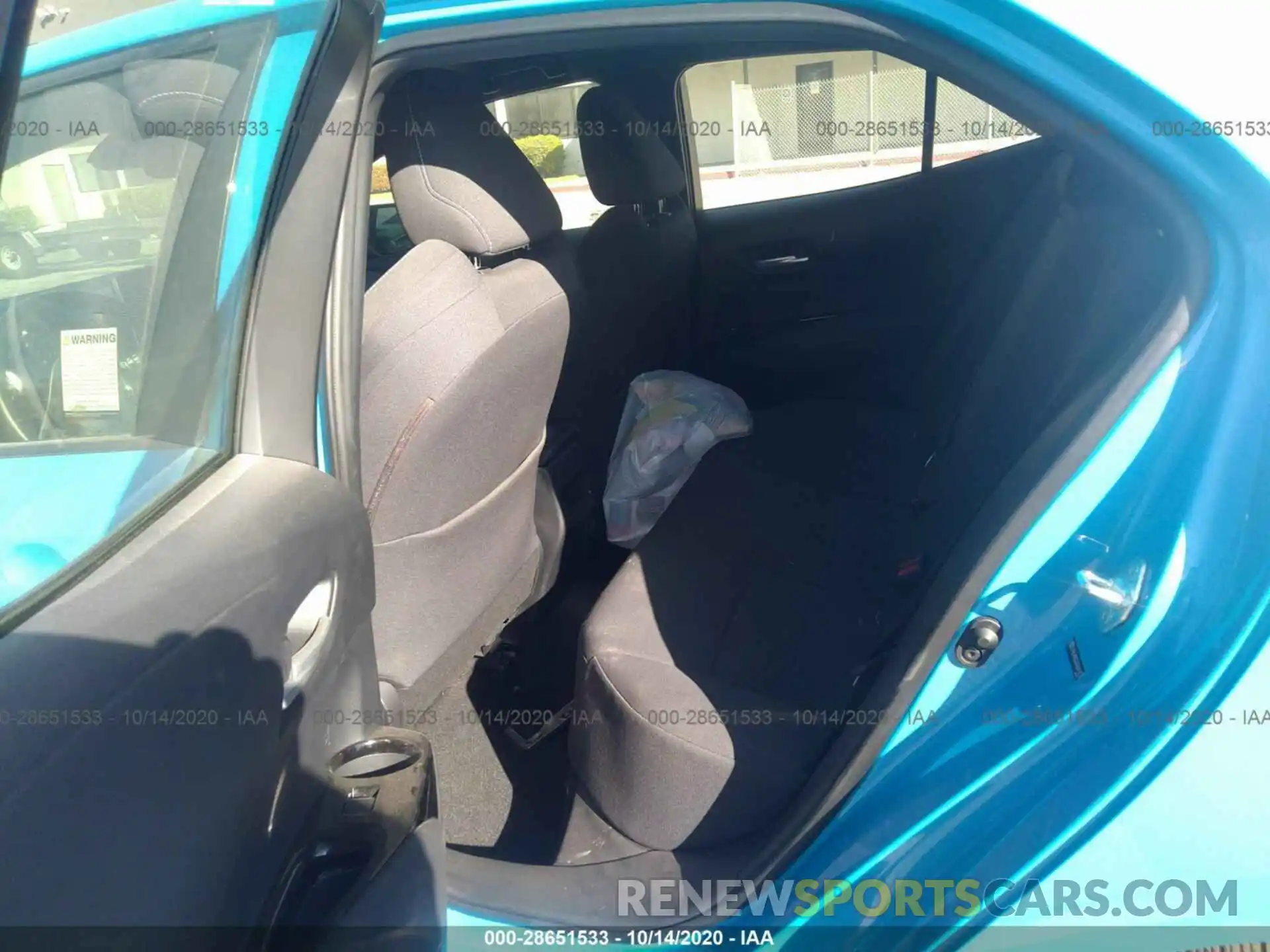 8 Photograph of a damaged car JTNK4RBE3K3041942 TOYOTA COROLLA HATCHBACK 2019