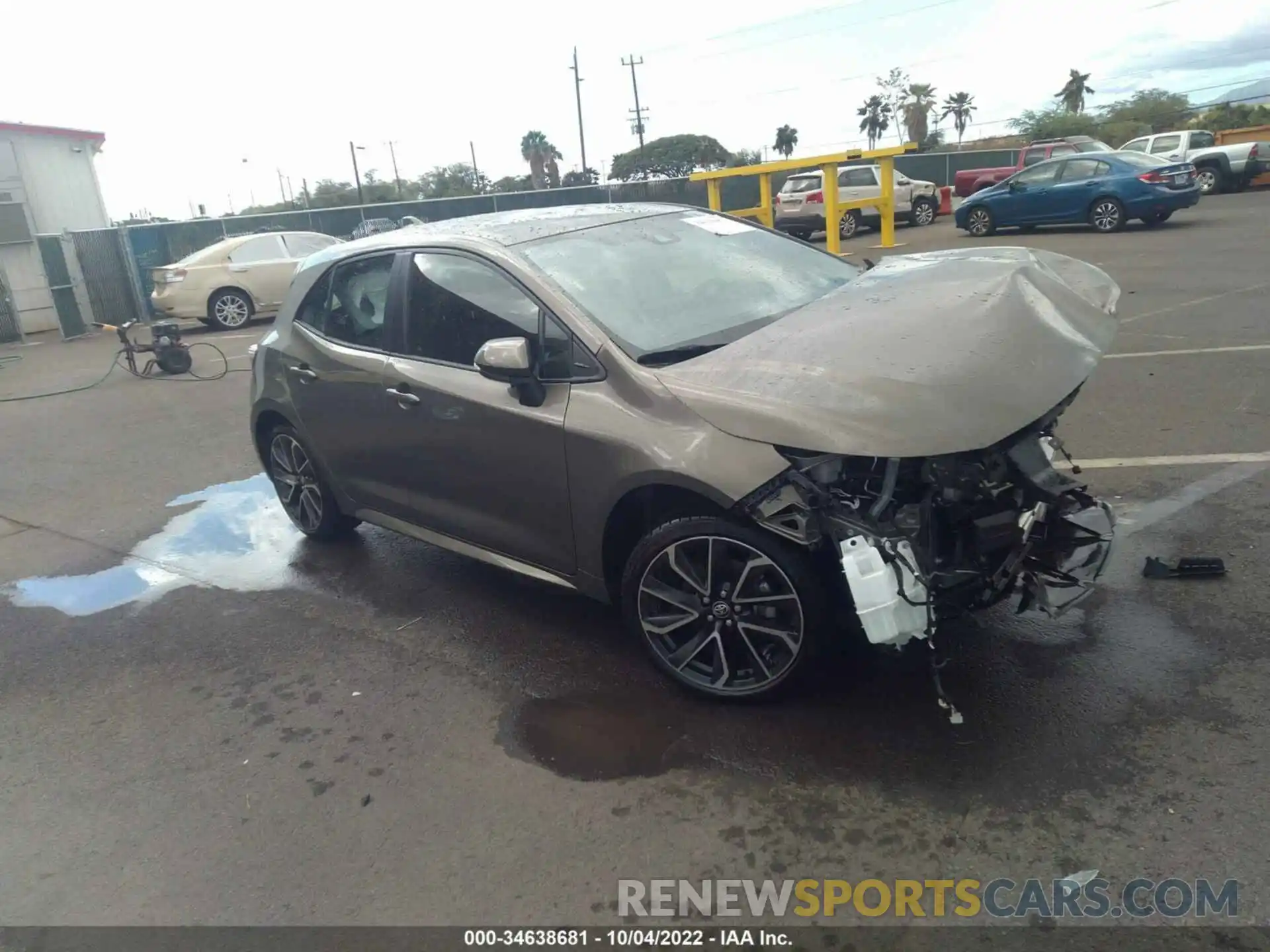 1 Photograph of a damaged car JTNK4RBE3K3056490 TOYOTA COROLLA HATCHBACK 2019